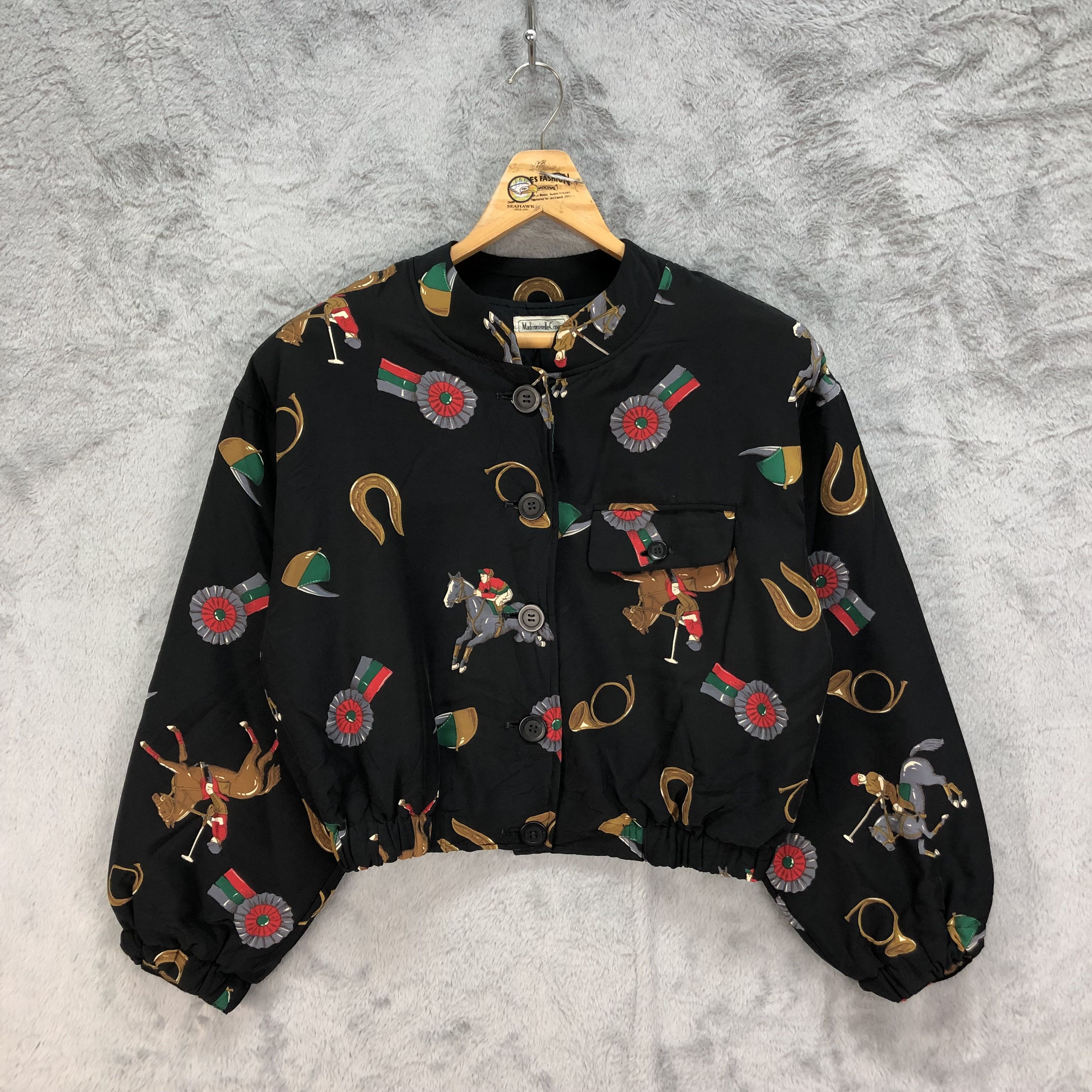 Mademoiselle Non Non BOXY🔥 MADEMOISELLE COPAN Fullprint Cropped Jacket #4859-174 Size M / US 6-8 / IT 42-44 - 1 Thumbnail