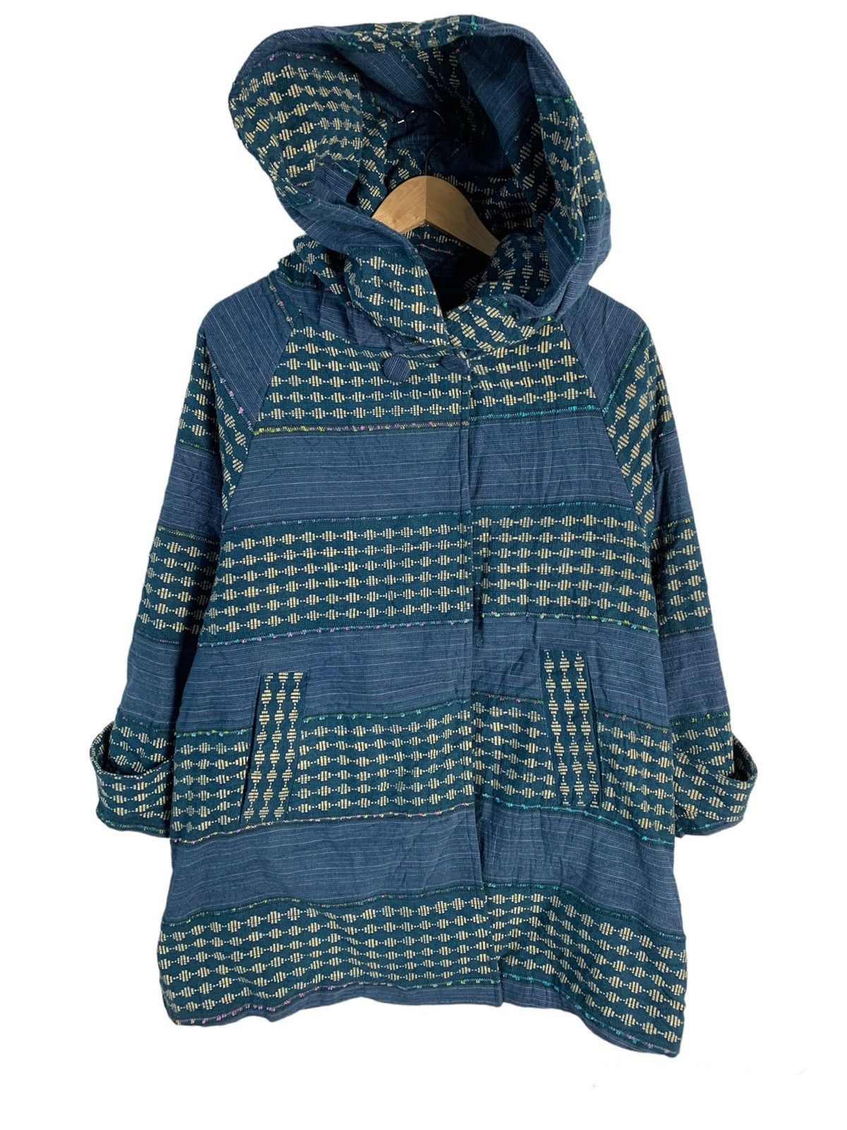Japanese Brand Titicaca Stripe Hooded Jacket Size S / US 4 / IT 40 - 1 Thumbnail