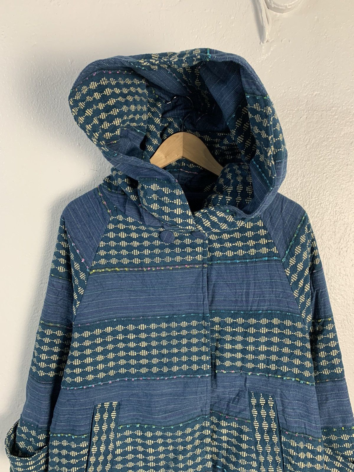 Japanese Brand Titicaca Stripe Hooded Jacket Size S / US 4 / IT 40 - 4 Thumbnail