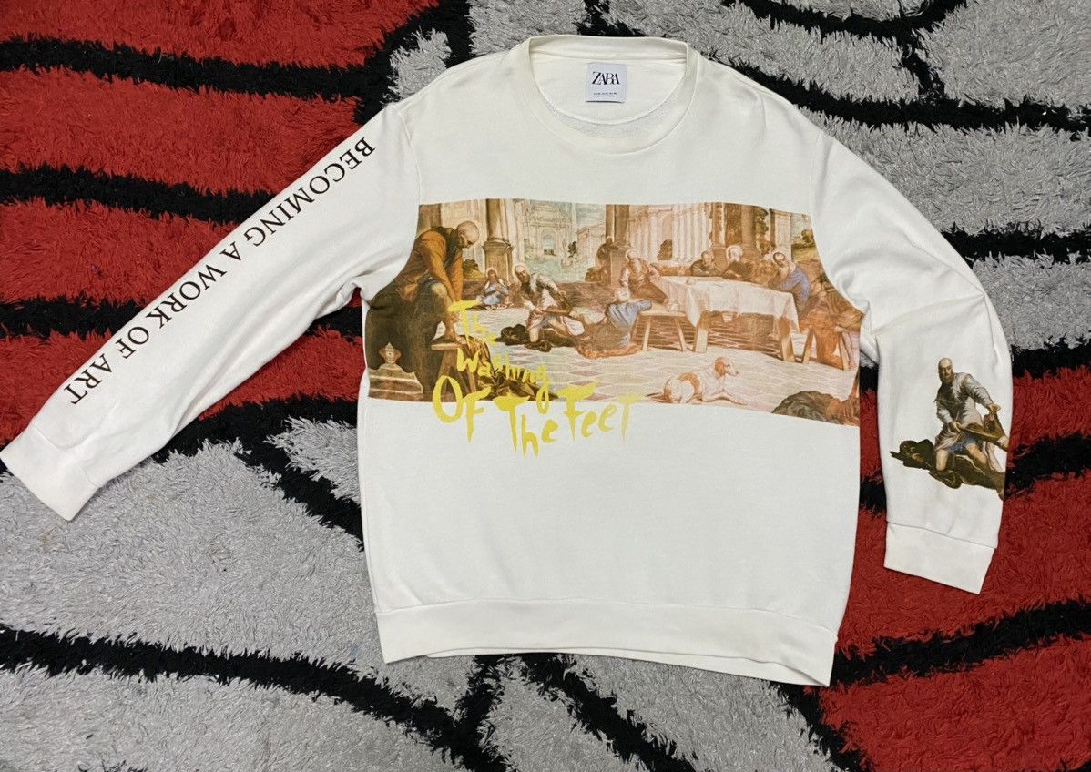Zara Becoming A Work Of Art Sweatshirt by Zara & Universal Music Size US XL / EU 56 / 4 - 2 Thumbnail