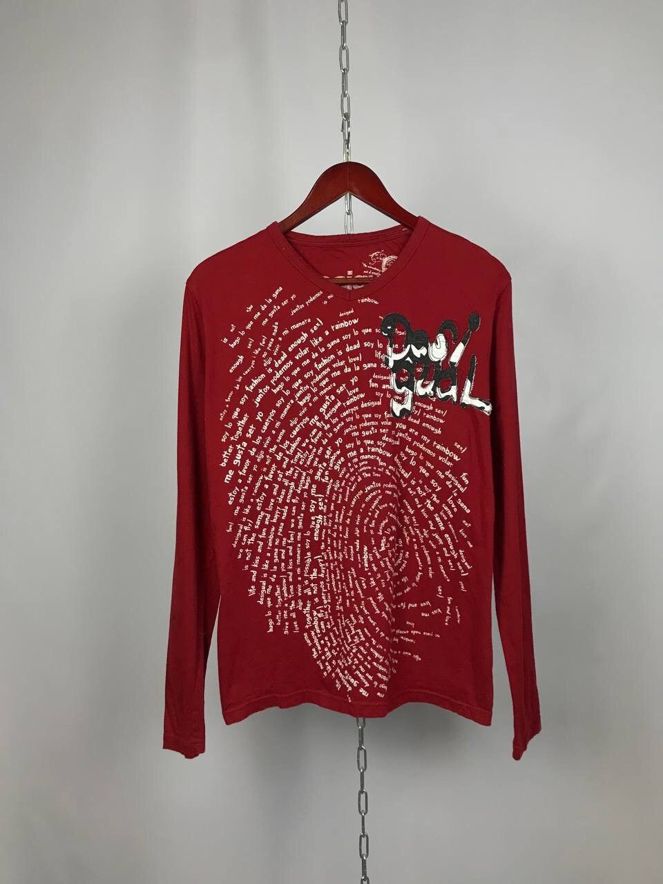 Designer Desigual Designer Red Longsleeve | Grailed