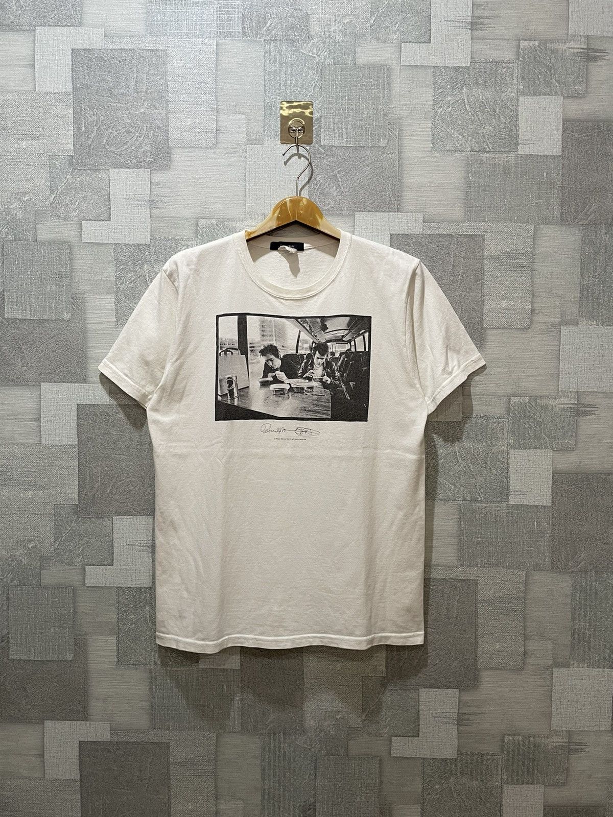 image of Band Tees x Rock Band Vintage Tee The Clash Ramones Green Day H2 in White, Men's (Size Large)