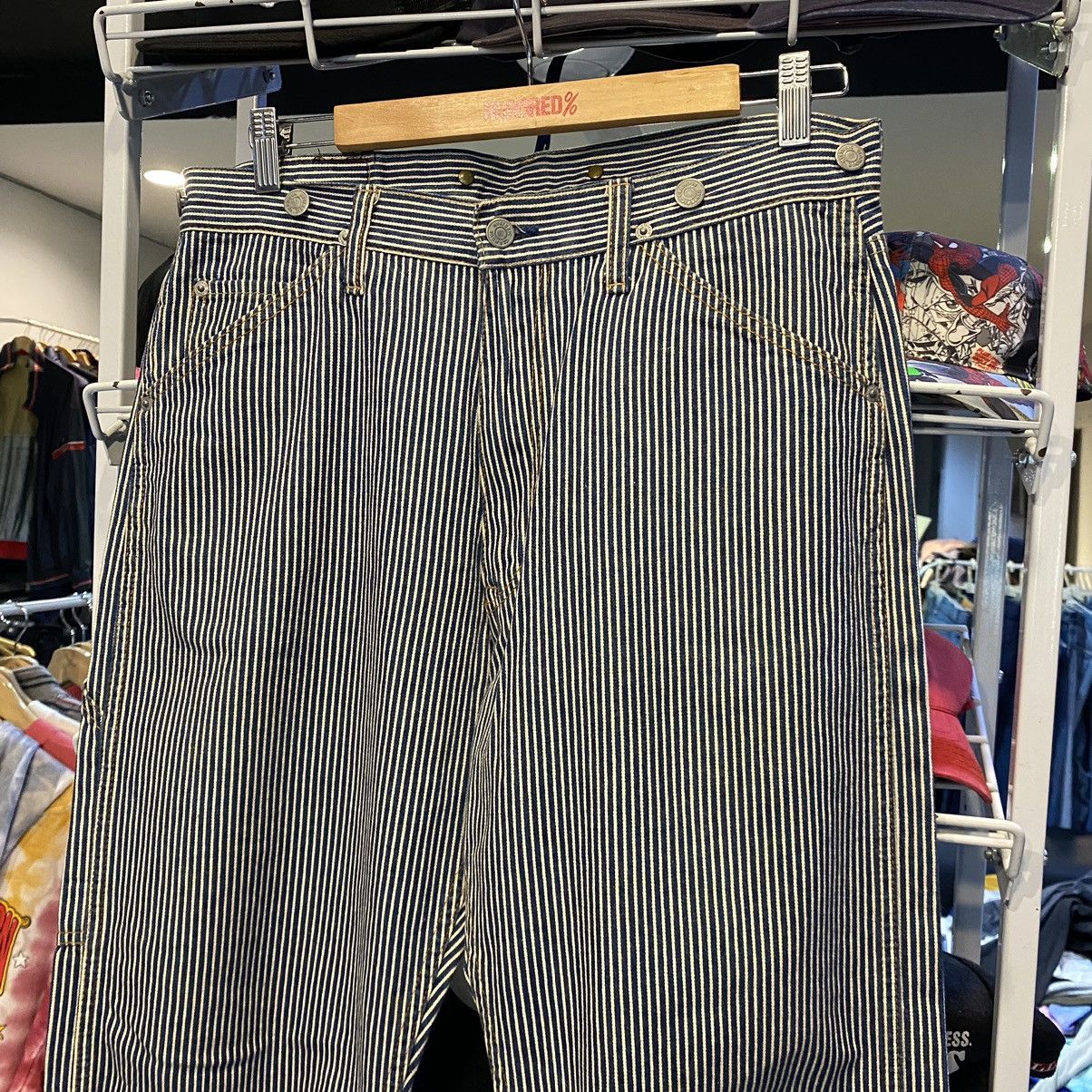 Hysteric Glamour Hysteric Glamour Carpenters Hickory Denim Pants Vintage 90s Size US 33 - 7 Thumbnail