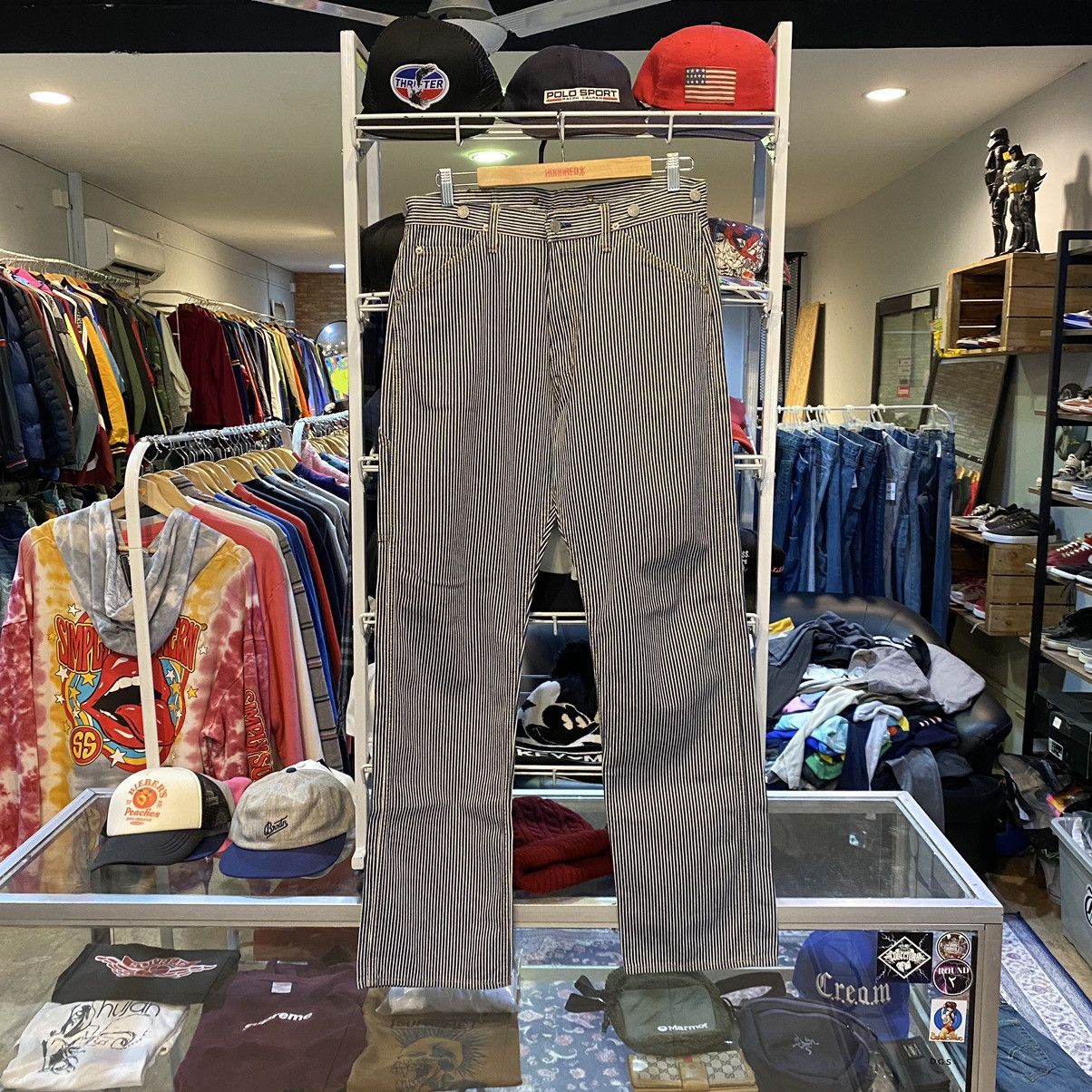 Hysteric Glamour Hysteric Glamour Carpenters Hickory Denim Pants Vintage 90s Size US 33 - 2 Thumbnail