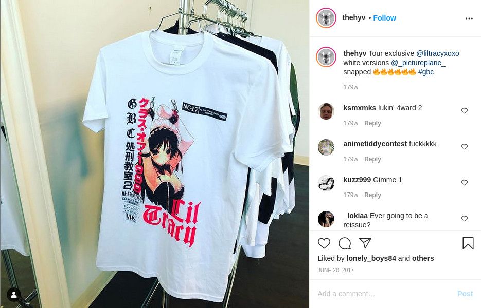 GOTHBOICLIQUE Lil Tracy 'VHS' Tour T-Shirt - RARE Deadstock Condition Size US L / EU 52-54 / 3 - 4 Thumbnail