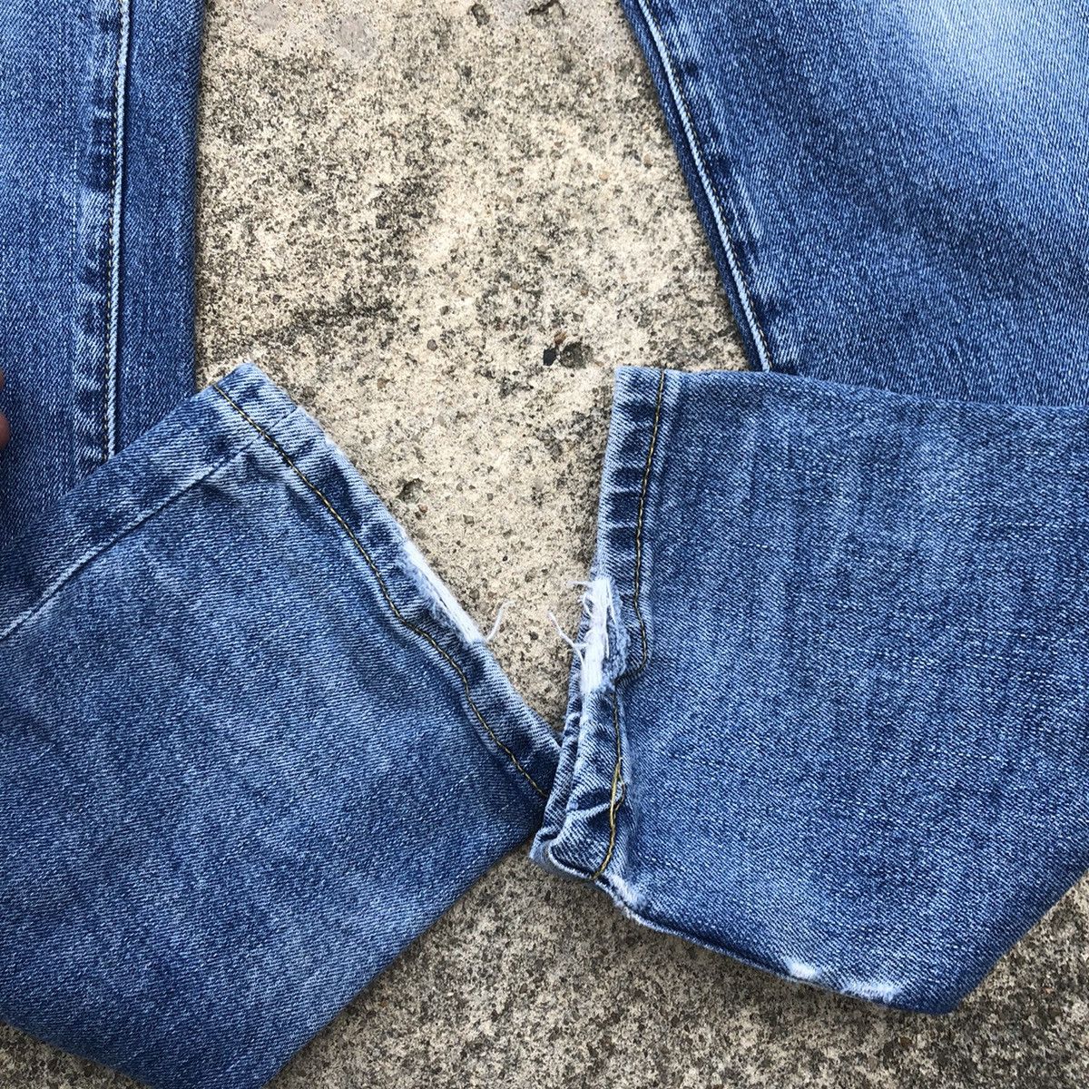 Japanese Brand 🔥Thrash🔥Billvan Stoned Wash Rips Distress Dirty Denim Jeans Size US 32 / EU 48 - 7 Thumbnail