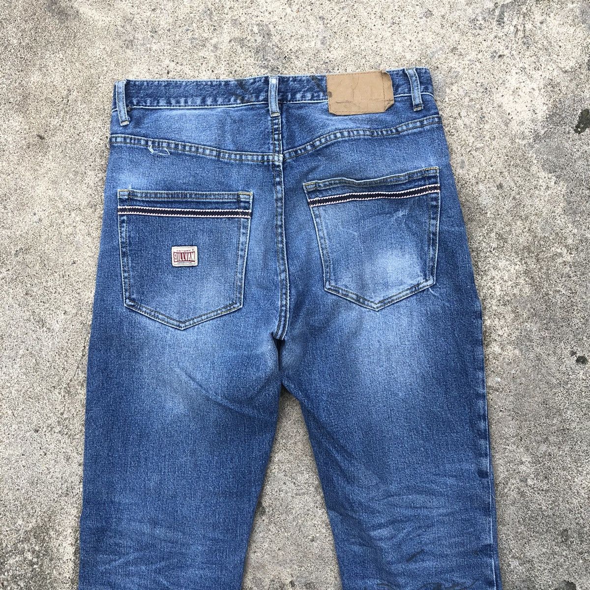 Japanese Brand 🔥Thrash🔥Billvan Stoned Wash Rips Distress Dirty Denim Jeans Size US 32 / EU 48 - 5 Thumbnail