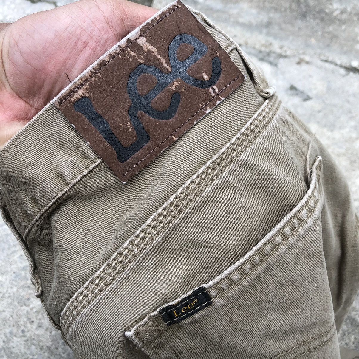Lee × Vintage 🔥Rare🔥Vintage Lee Riders Rips Stylish Khakis Casual Pants Size US 34 / EU 50 - 11 Thumbnail