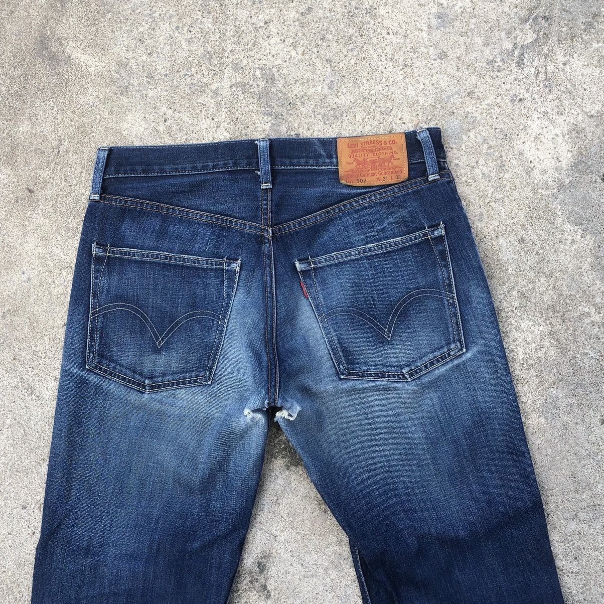 Levi's × Vintage 🔥Trash🔥Vintage Levis 502 Rips Distress Selvedge Dirty Denim Size US 32 / EU 48 - 5 Thumbnail