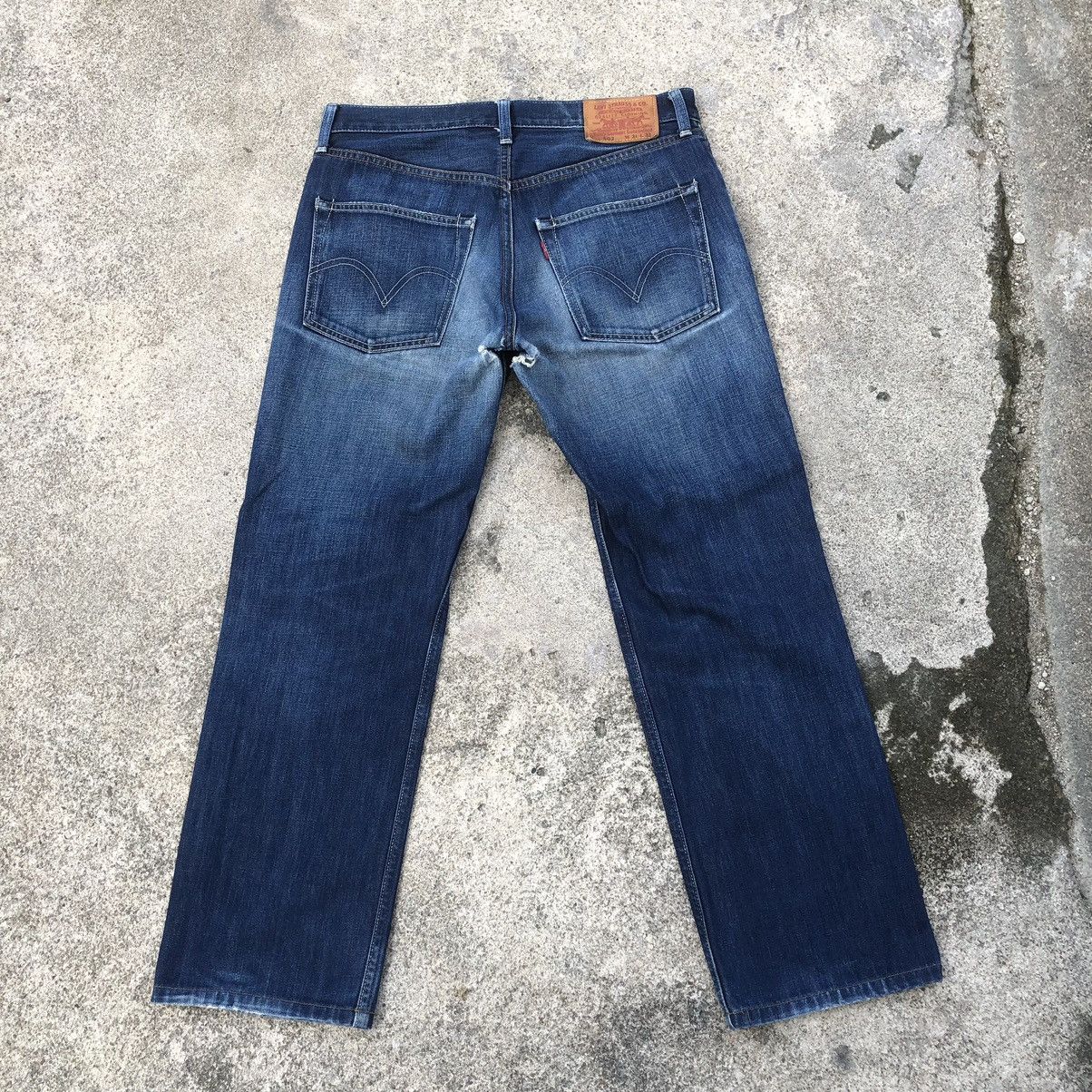 Levi's × Vintage 🔥Trash🔥Vintage Levis 502 Rips Distress Selvedge Dirty Denim Size US 32 / EU 48 - 4 Thumbnail