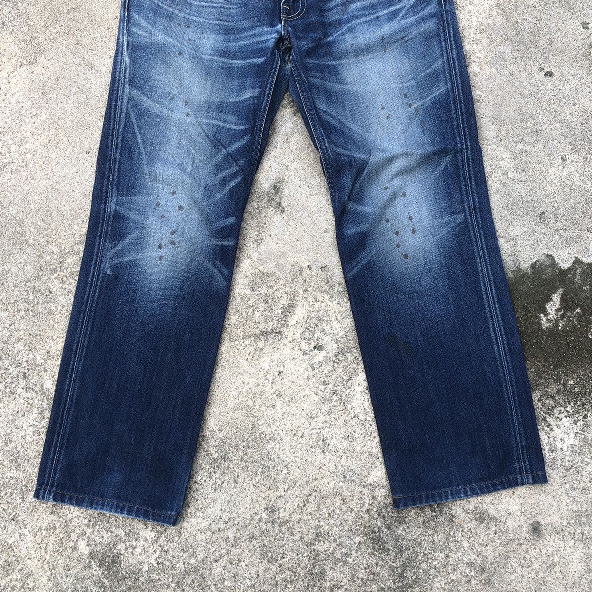 Levi's × Vintage 🔥Trash🔥Vintage Levis 502 Rips Distress Selvedge Dirty Denim Size US 32 / EU 48 - 3 Thumbnail