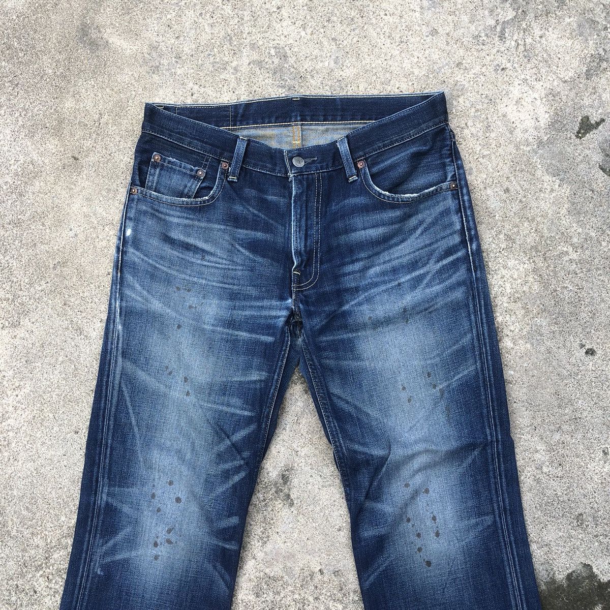 Levi's × Vintage 🔥Trash🔥Vintage Levis 502 Rips Distress Selvedge Dirty Denim Size US 32 / EU 48 - 2 Thumbnail