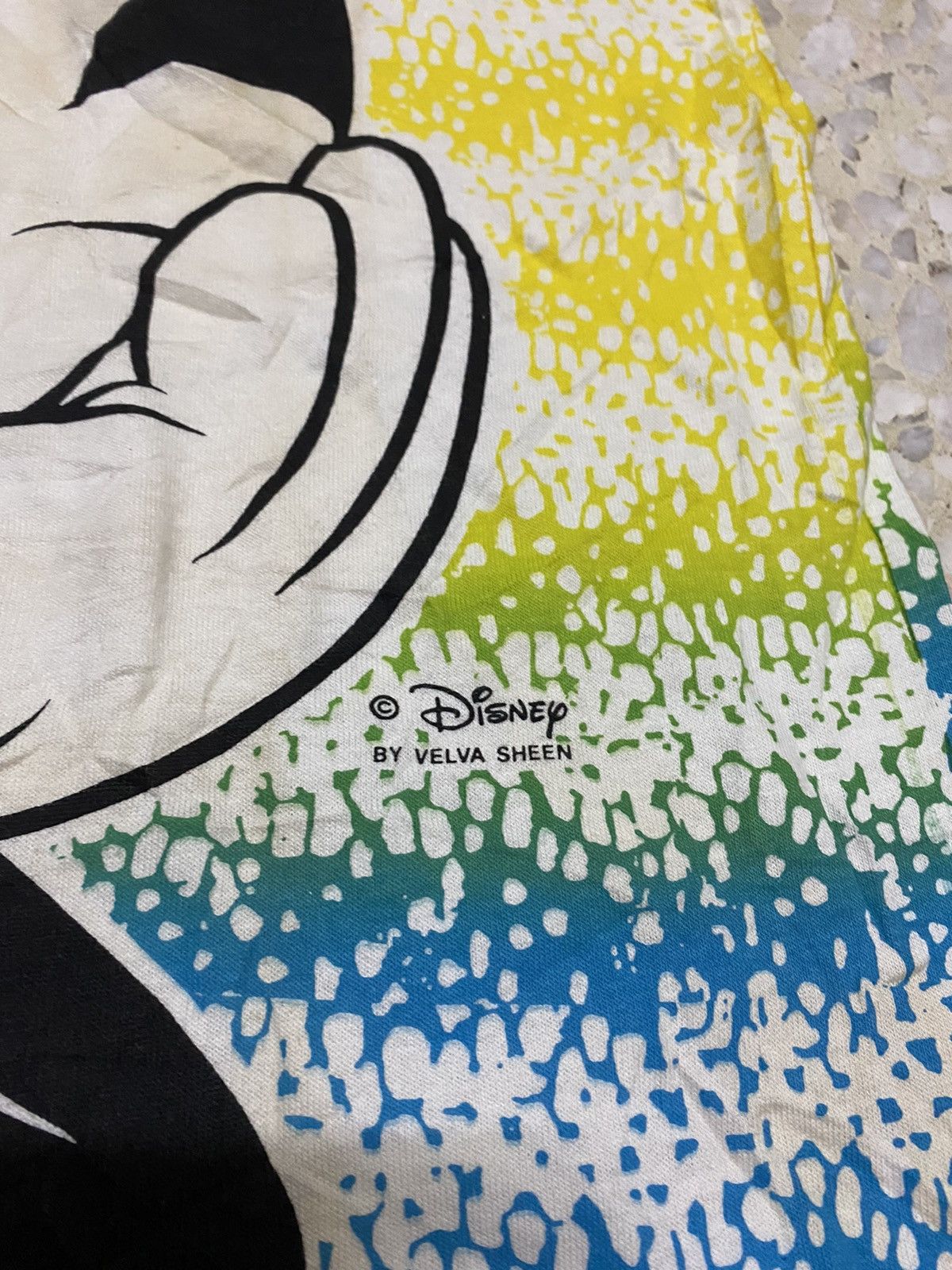 Velva Sheen Vintage 80’s Mickey Mouse Full OverPrint Shirt Rare Design Size US M / EU 48-50 / 2 - 5 Thumbnail