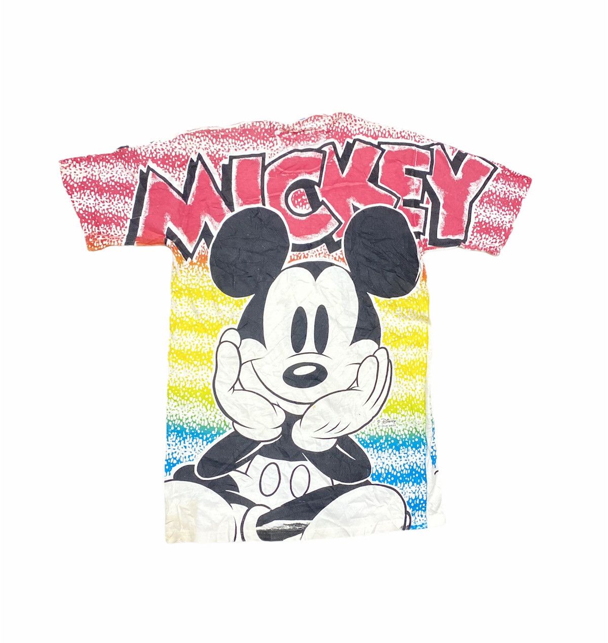 Velva Sheen Vintage 80’s Mickey Mouse Full OverPrint Shirt Rare Design Size US M / EU 48-50 / 2 - 2 Thumbnail