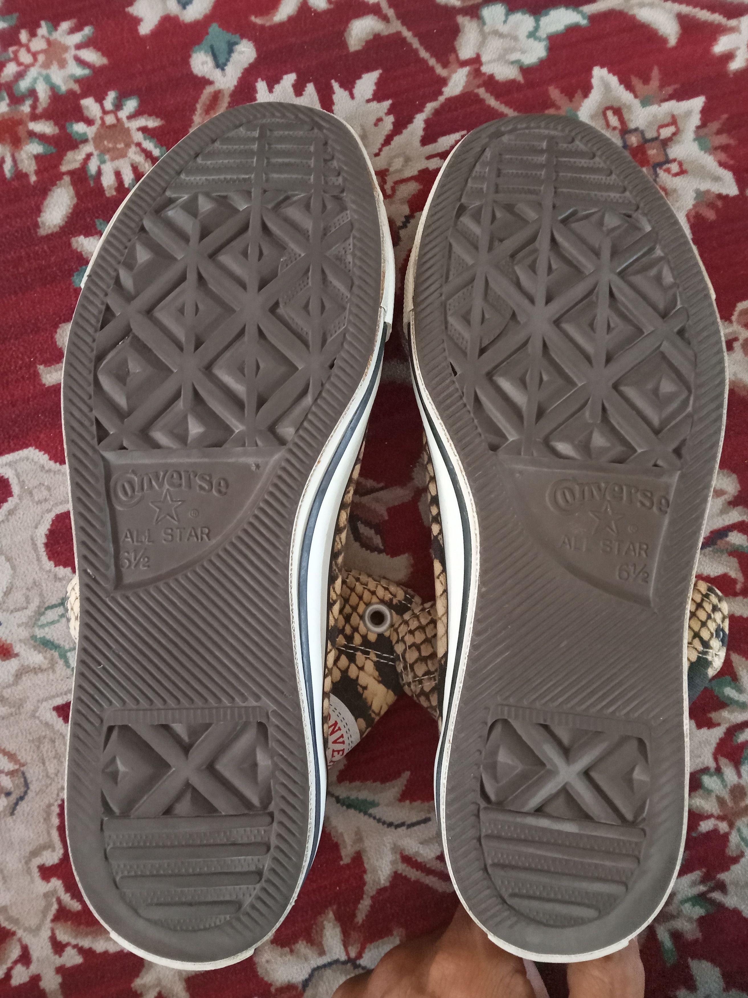 Vintage Rare Converse All Star Python full Print shoes