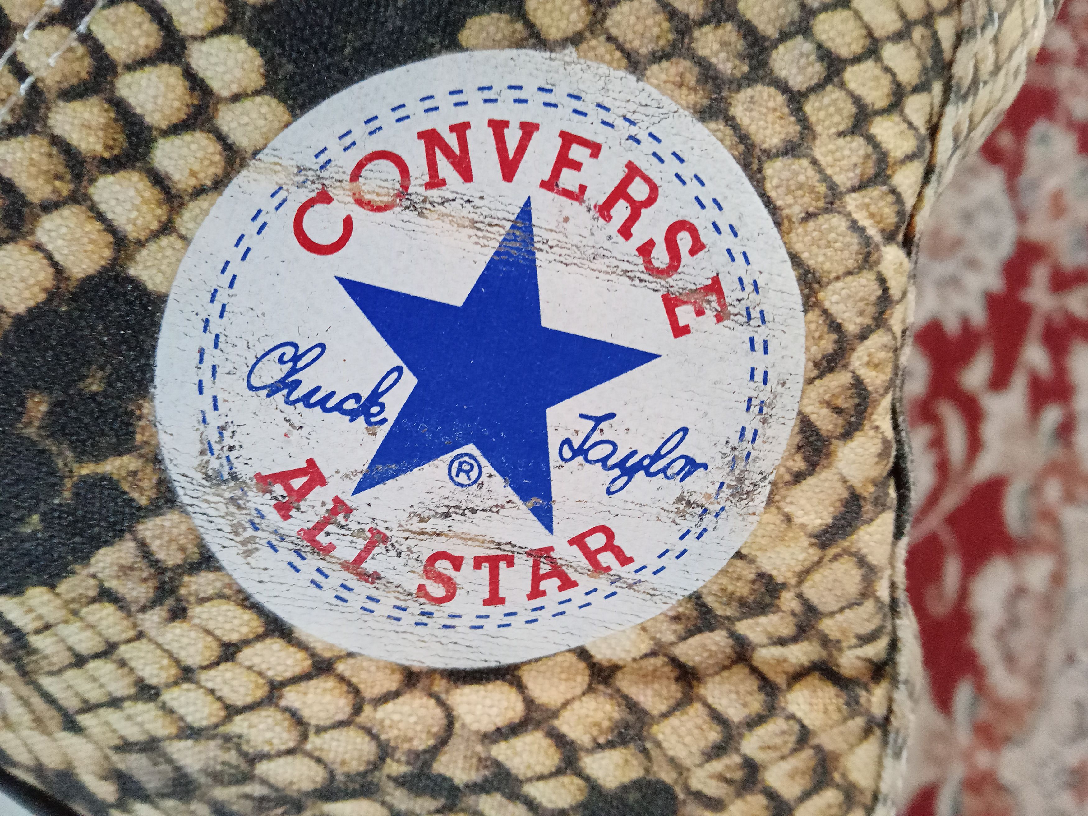 Vintage Rare Converse All Star Python full Print shoes