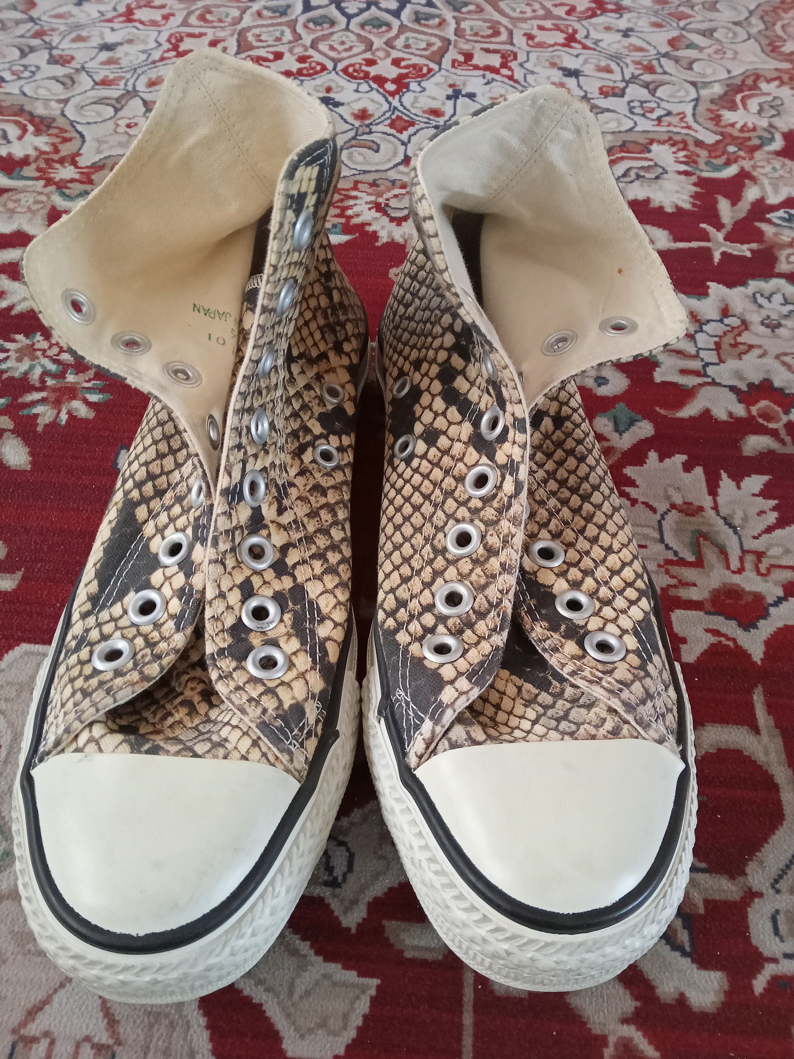 Vintage Rare Converse All Star Python full Print shoes