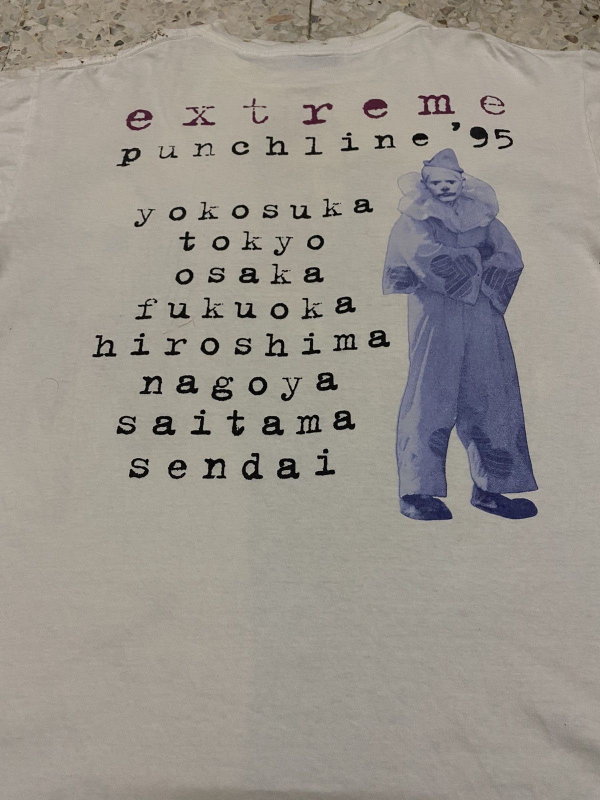 Vintage 95' Extreme Punchline Japan all Tour 95' Rare Tee