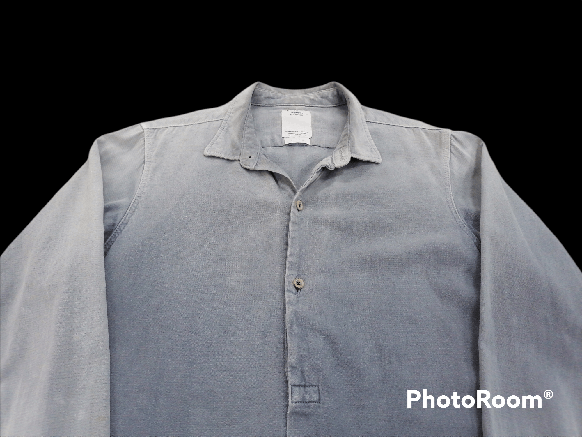 Visvim Visvim Plain Faded Blue Grey Button Shirts Size US S / EU 44-46 / 1 - 3 Thumbnail