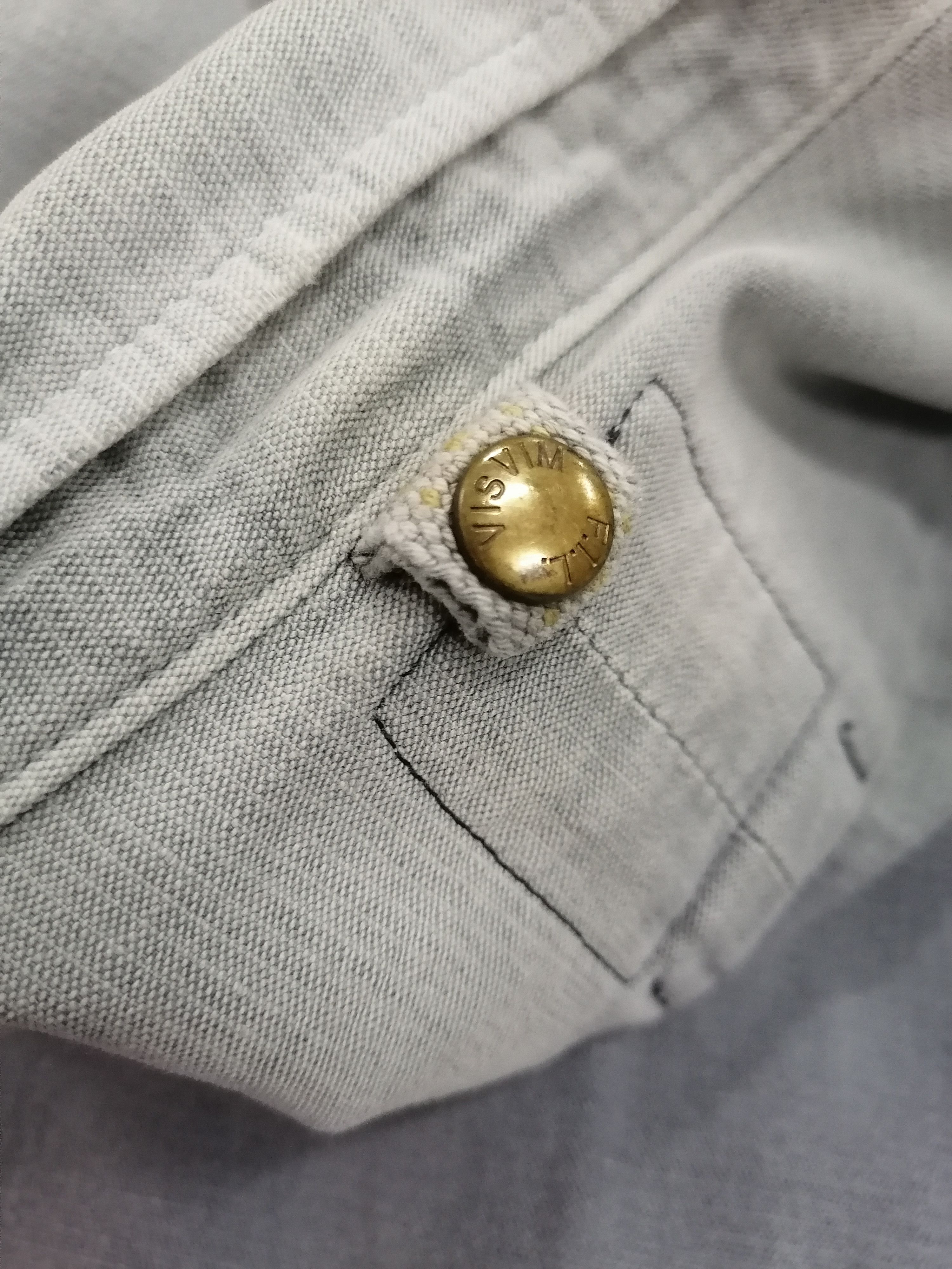 Visvim Visvim Plain Faded Blue Grey Button Shirts Size US S / EU 44-46 / 1 - 7 Thumbnail