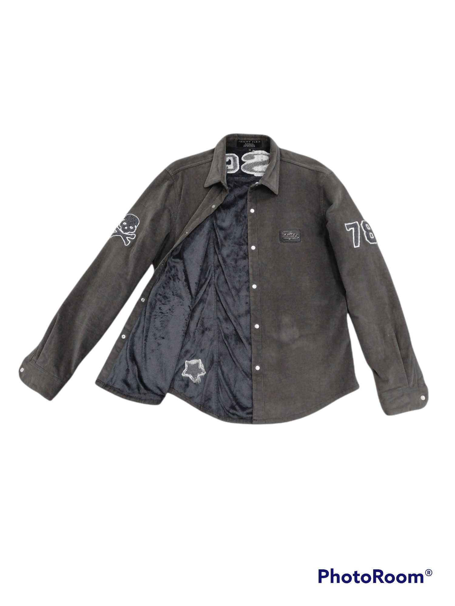 Flannel × Philipp Plein Philipp Plein Homme Fuck Dollar Fleece Inside Flannel Size US M / EU 48-50 / 2 - 1 Thumbnail