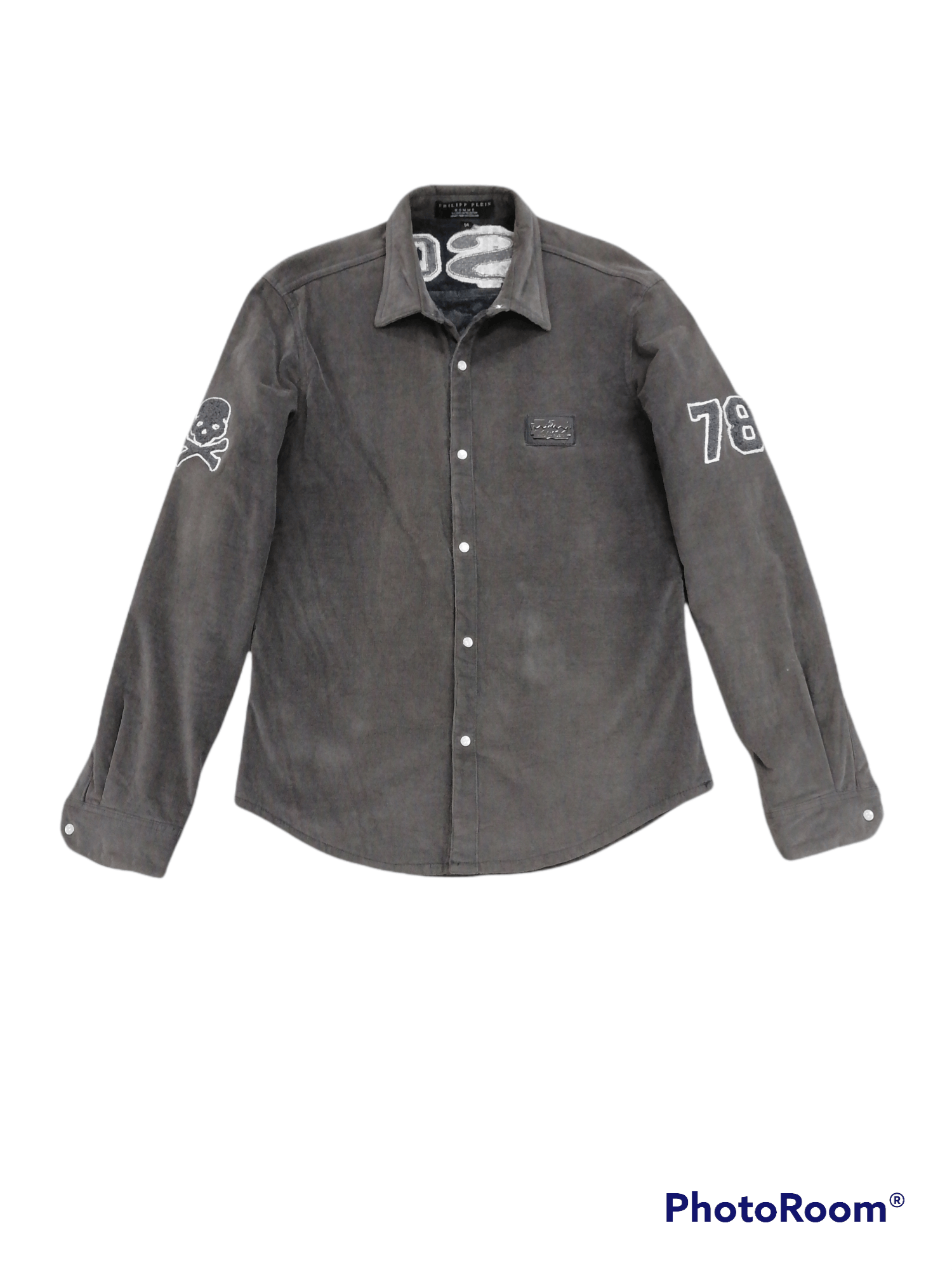 Flannel × Philipp Plein Philipp Plein Homme Fuck Dollar Fleece Inside Flannel Size US M / EU 48-50 / 2 - 2 Thumbnail