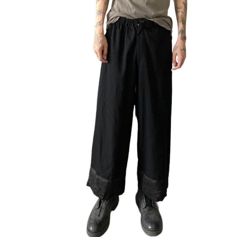 Yohji Yamamoto Y’s Black Wool With Rayon Hem Replax Fit Size US 32 / EU 48 - 5 Thumbnail
