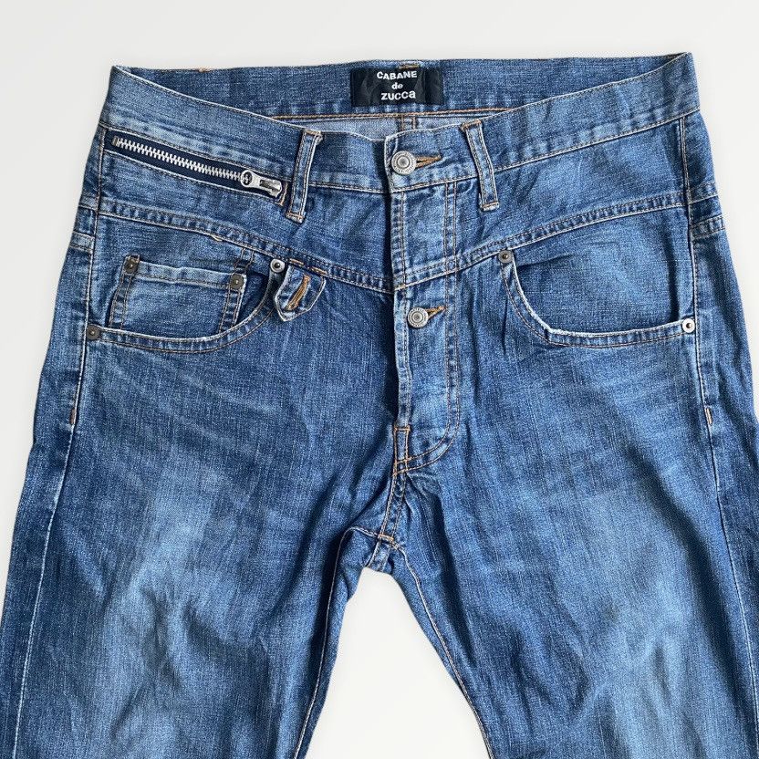 image of Cabane De Zucca Double Waist Stretch Jeans in Blue, Men's (Size 32)