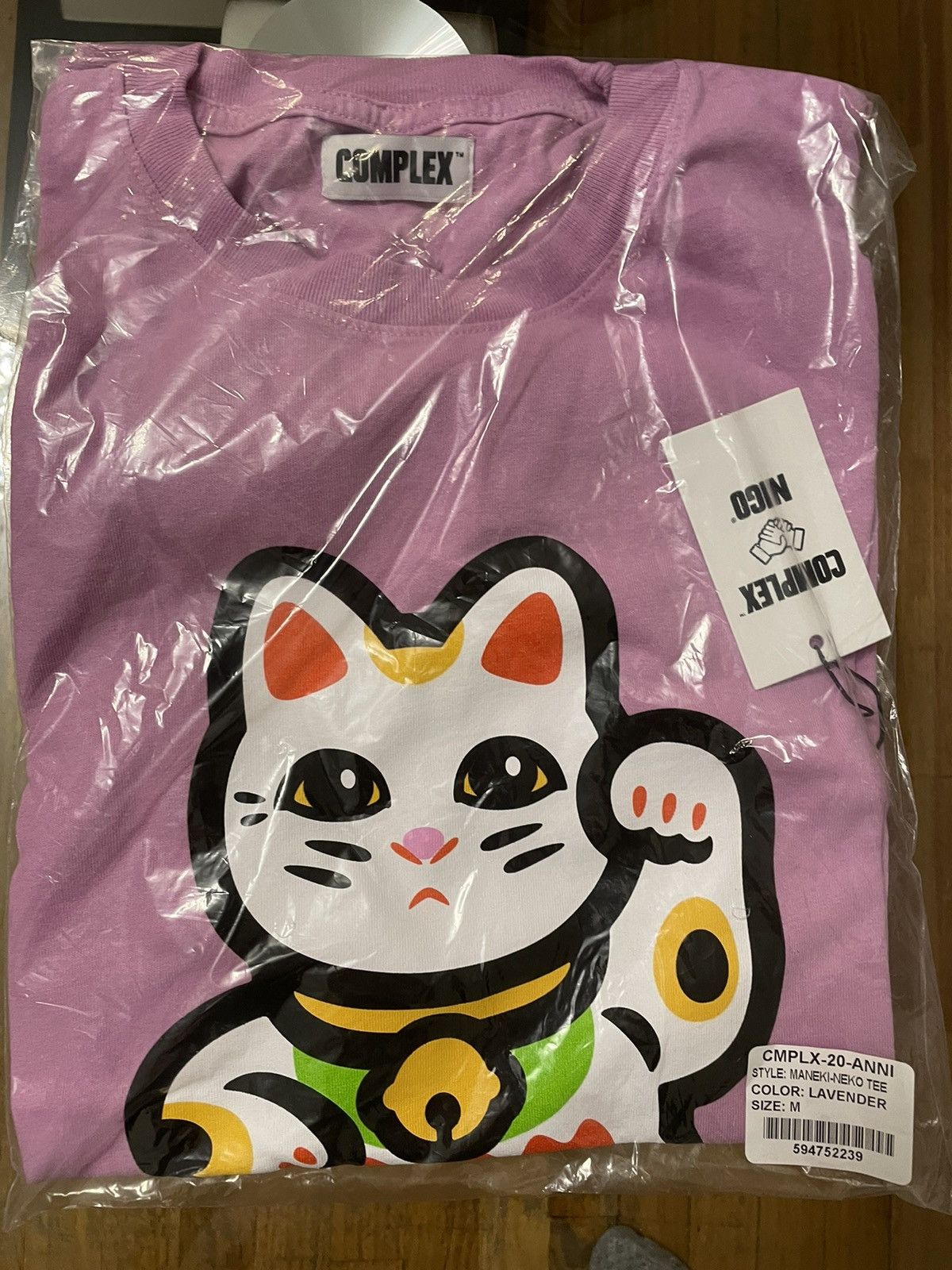 Complex × Human Made × Nigo Human Made Nigo X Complex T shirt Lavender small Size US S / EU 44-46 / 1 - 6 Thumbnail