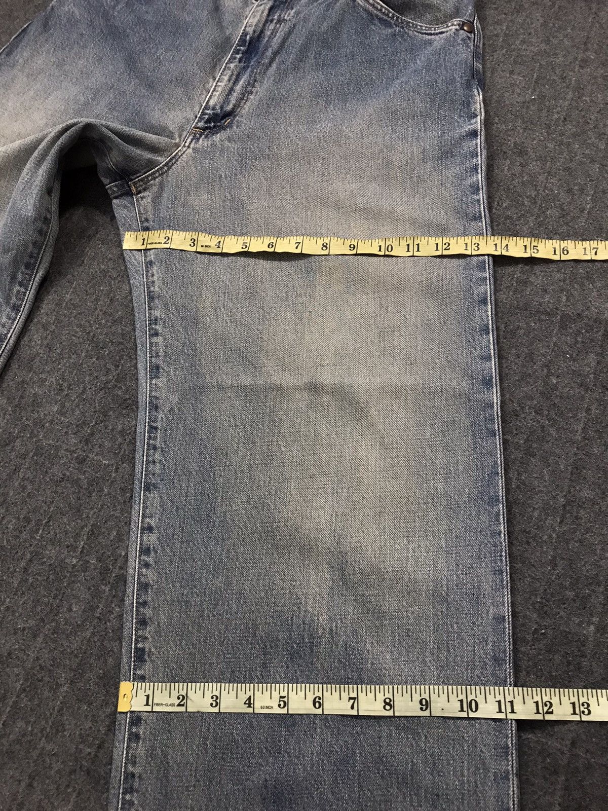 Vintage × Wrangler Vtg Wrangler Authentic Western Wear Selvedge Faded Colour Size US 33 - 18 Thumbnail