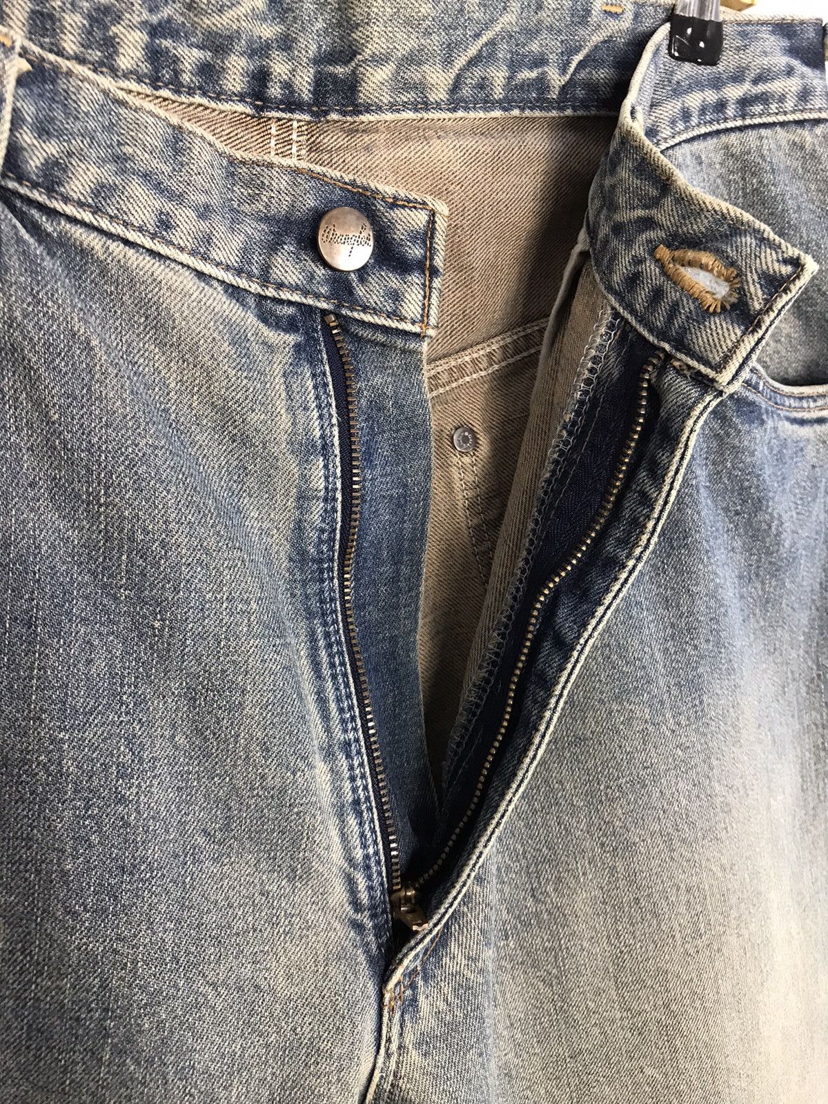 Vintage × Wrangler Vtg Wrangler Authentic Western Wear Selvedge Faded Colour Size US 33 - 10 Thumbnail