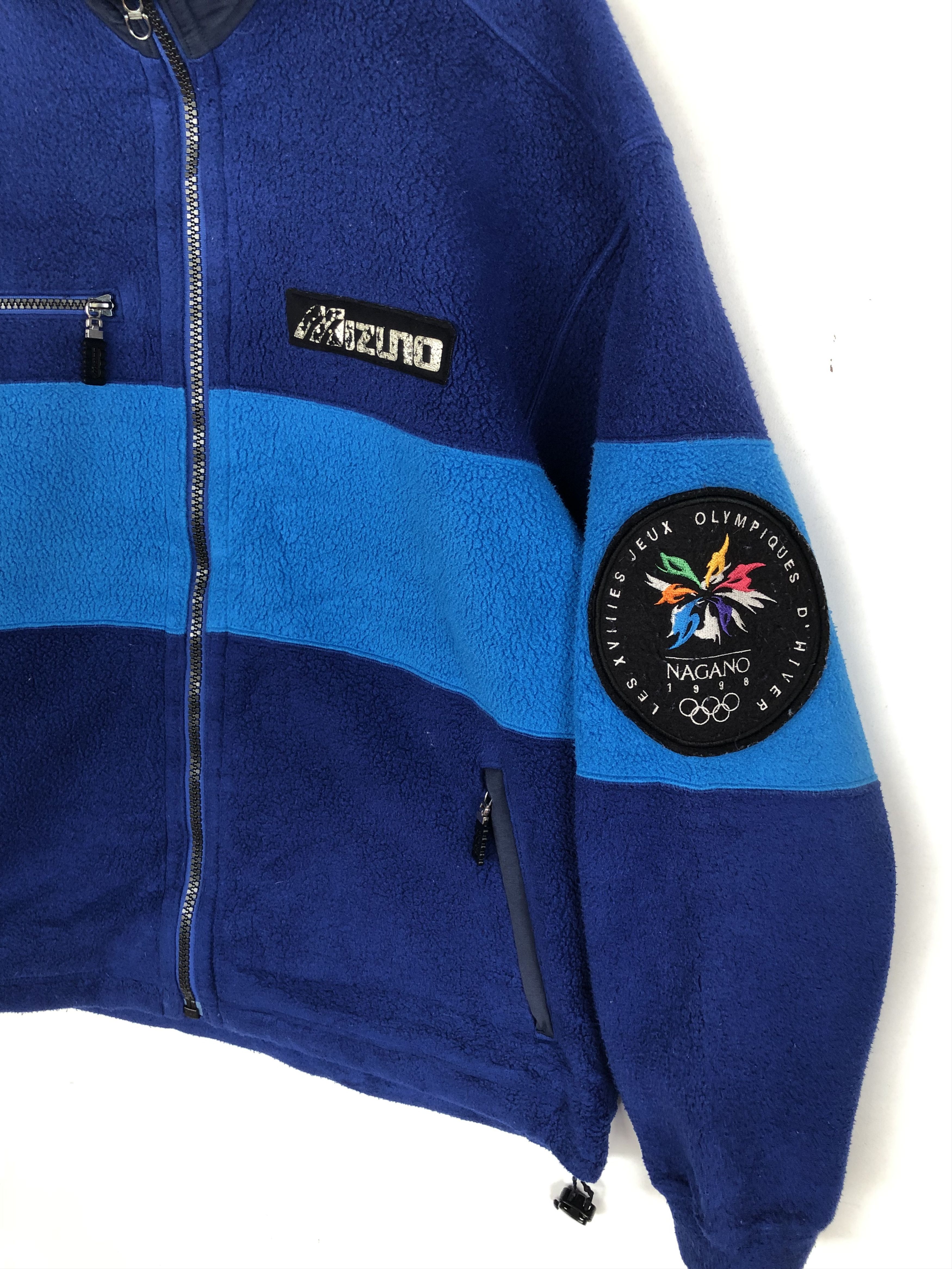 Mizuno RARE🔥VINTAGE 90’S NAGANO WINTER OLYMPICS FLEECE JACKET Size US L / EU 52-54 / 3 - 3 Thumbnail