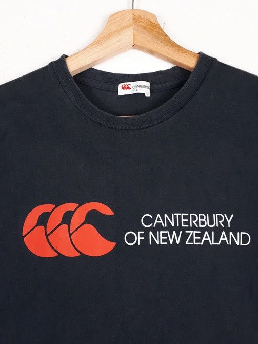 Canterbury of New Zealand × Vintage Canterbury New Zealand Rugby Logo Spell Out Tshirt Size US S / EU 44-46 / 1 - 2 Thumbnail