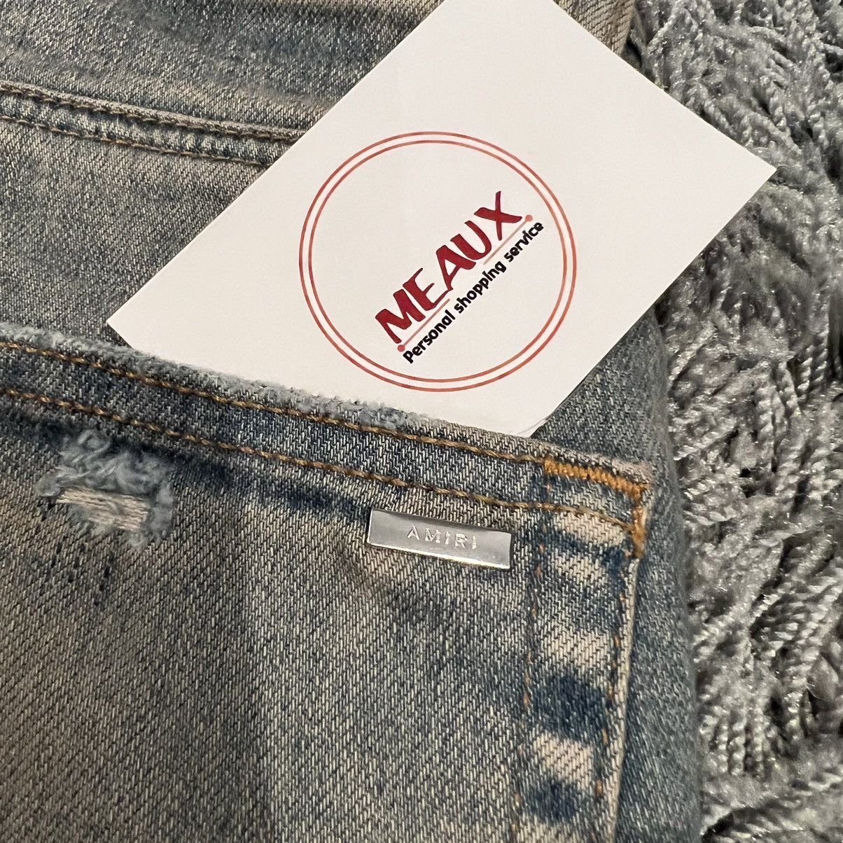 Amiri Amiri bandana jeans denim stars logo MX1 tapered stack Size US 30 / EU 46 - 15 Thumbnail