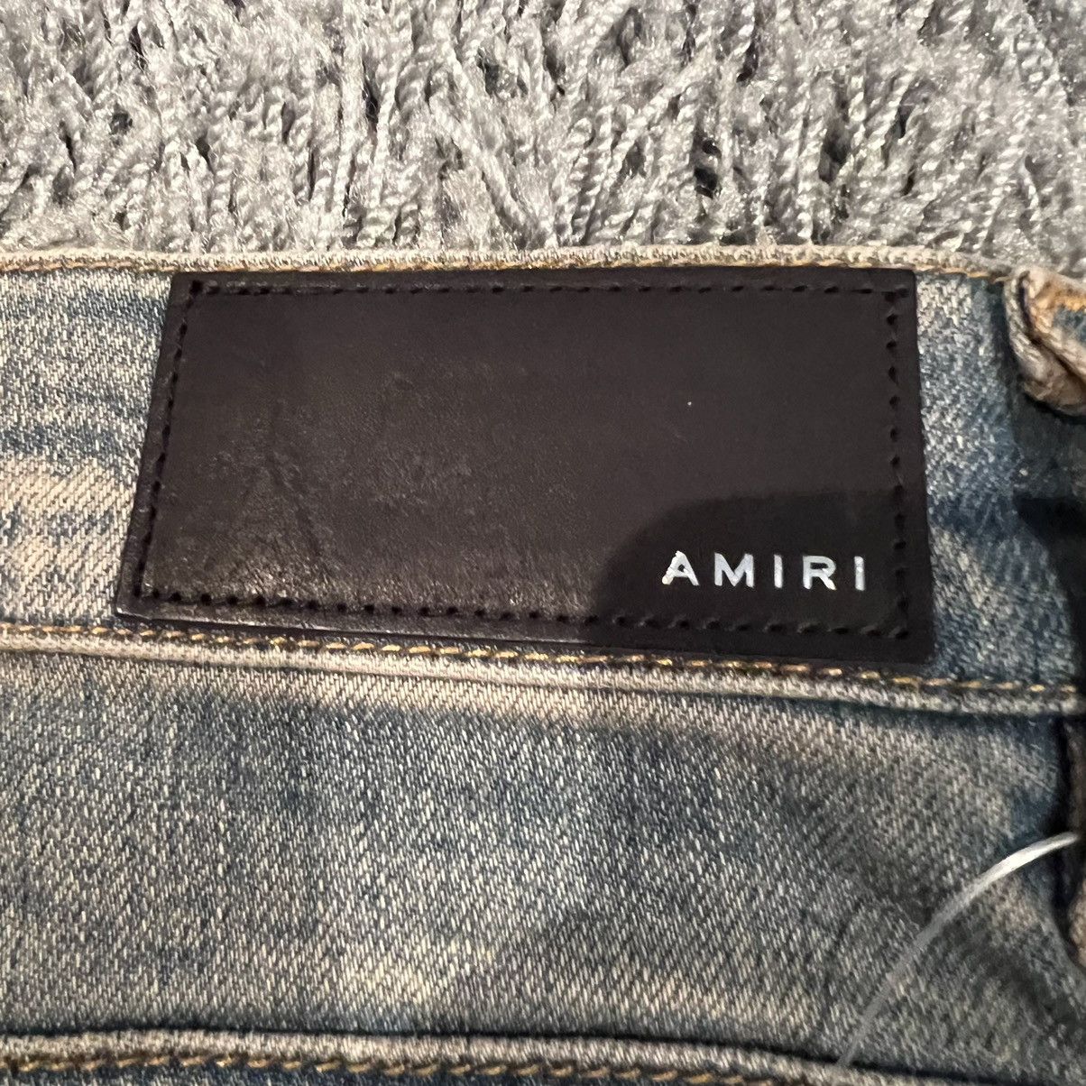 Amiri Amiri bandana jeans denim stars logo MX1 tapered stack Size US 30 / EU 46 - 14 Thumbnail