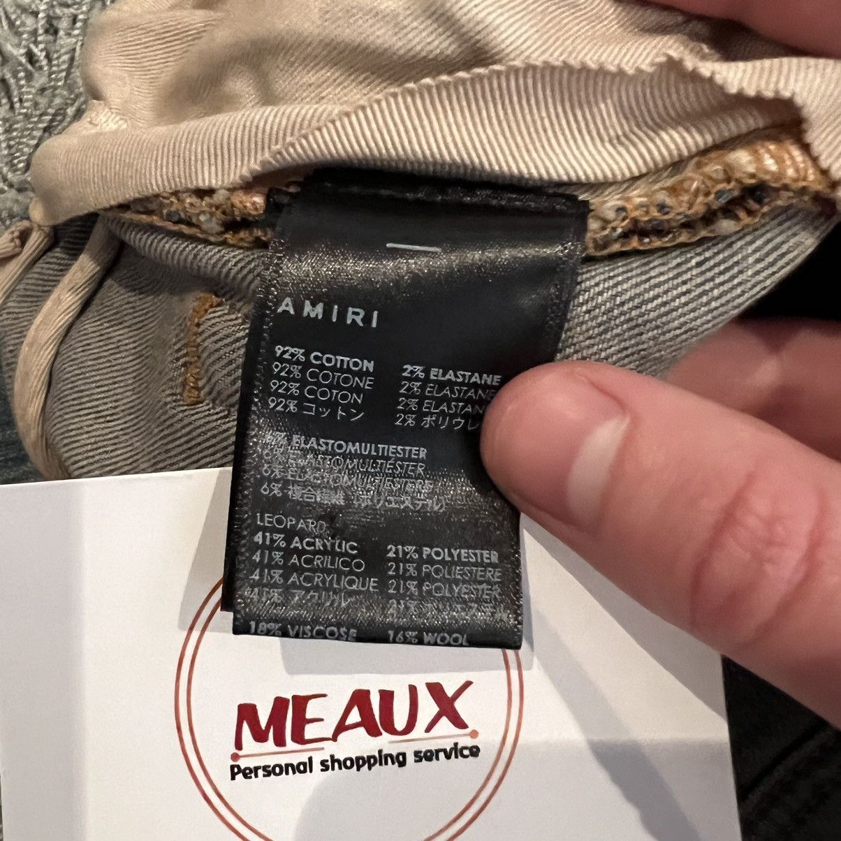 Amiri Amiri bandana jeans denim stars logo MX1 tapered stack Size US 30 / EU 46 - 8 Thumbnail
