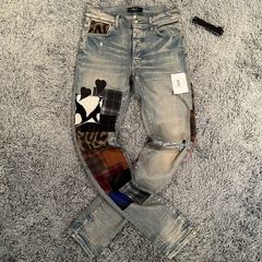 Amiri Bandana Jeans