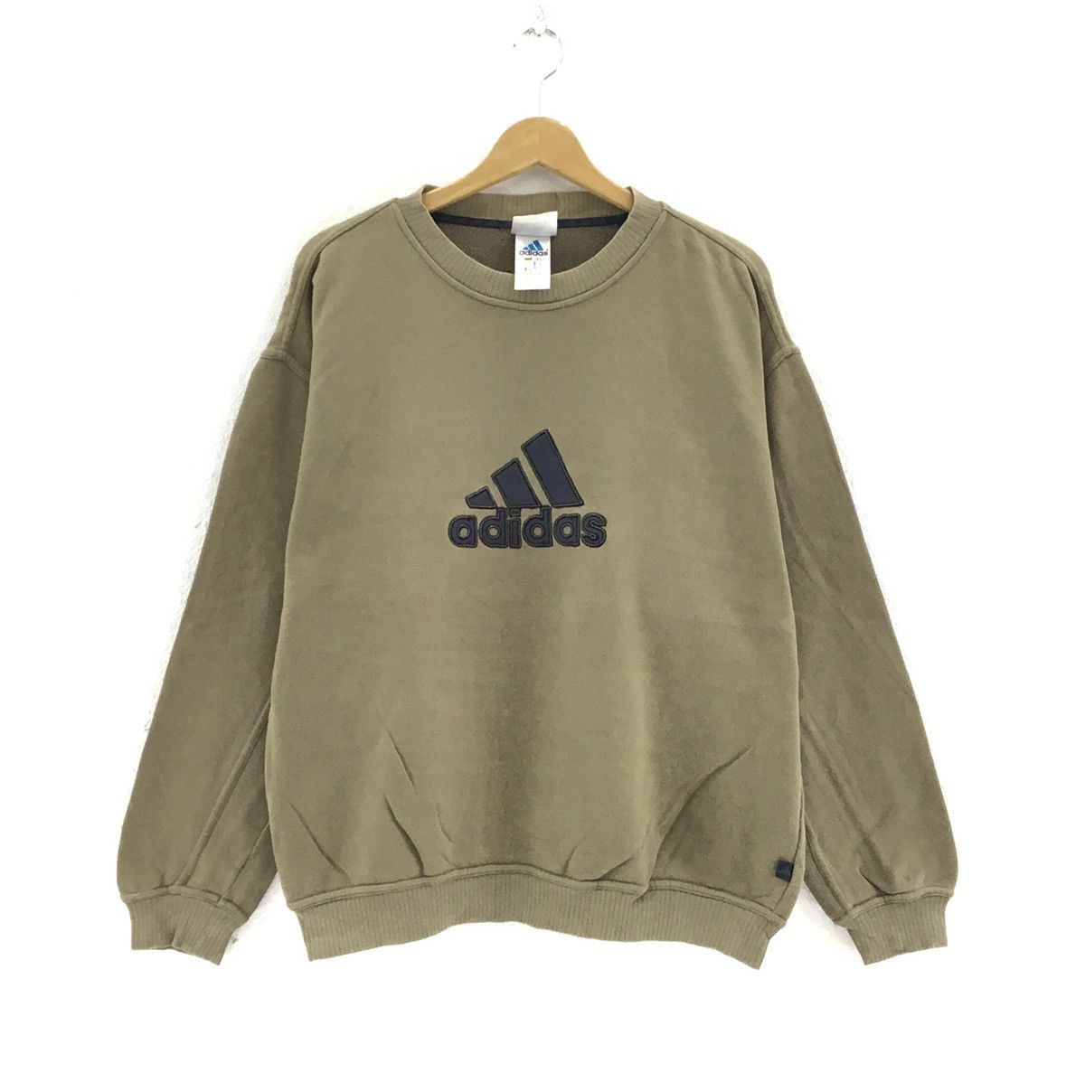 Adidas Vintage 90s Adidas Sweatshirt Big Logo Size US M / EU 48-50 / 2 - 1 Thumbnail