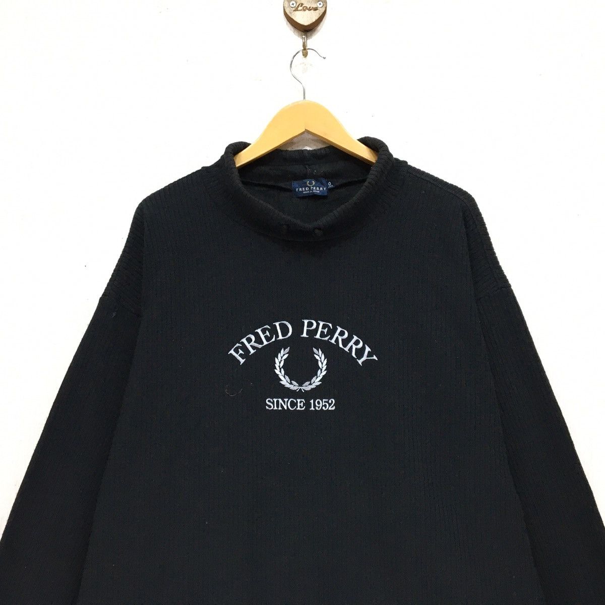 Fred Perry Vintage 90s Fred Perry Sweiatshirt Big Logo Size US L / EU 52-54 / 3 - 5 Thumbnail