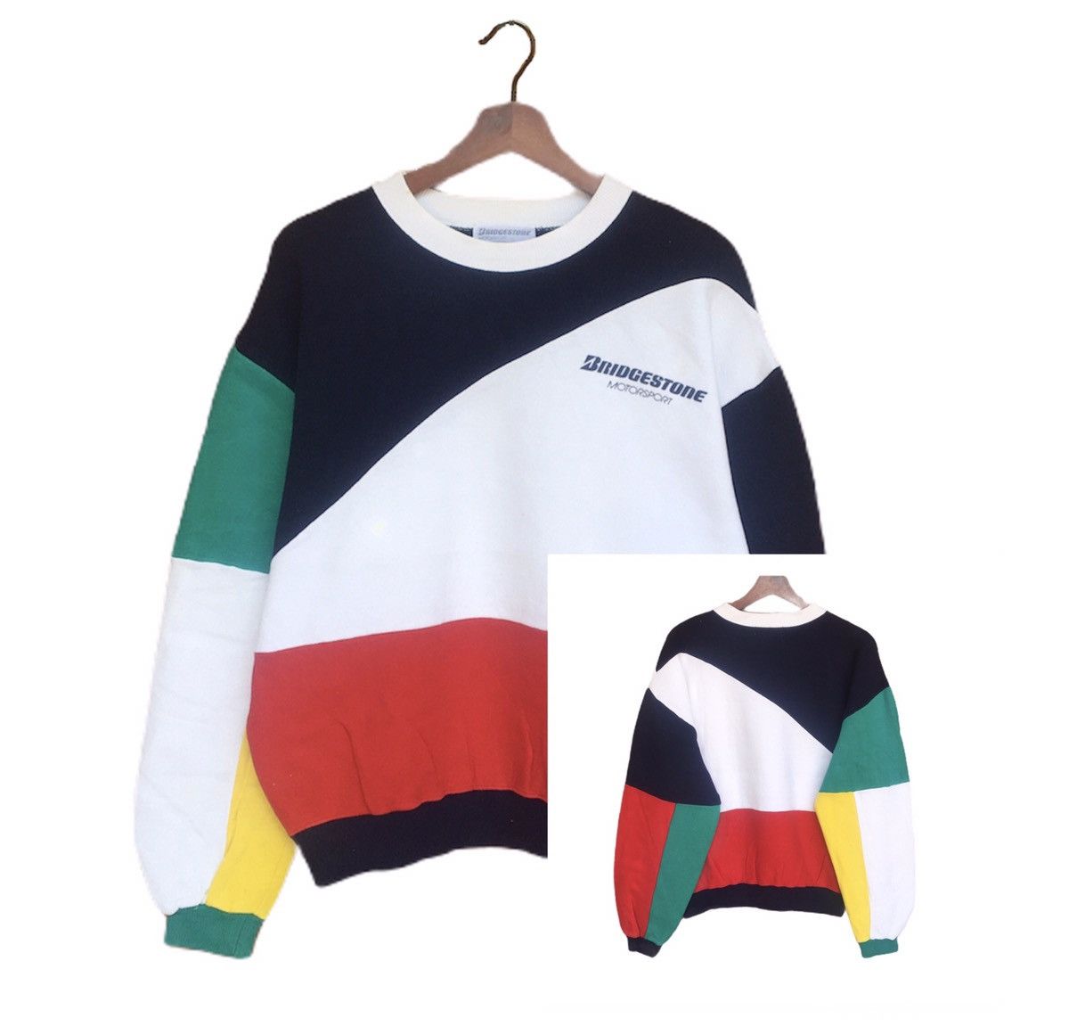 Vintage Vintage 90s Bridgestone Motorsports Sweatshirt Size US S / EU 44-46 / 1 - 2 Thumbnail