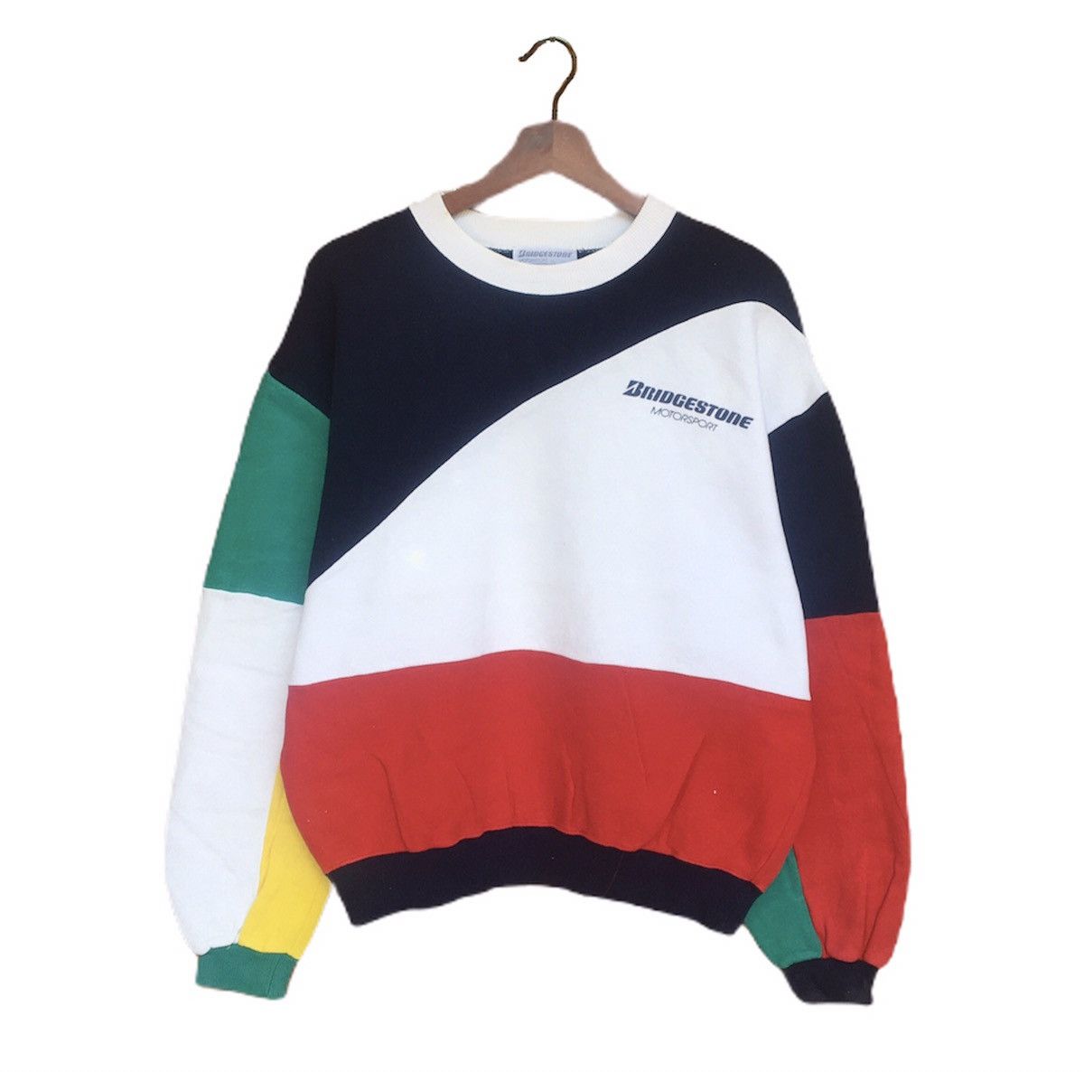 Vintage Vintage 90s Bridgestone Motorsports Sweatshirt Size US S / EU 44-46 / 1 - 1 Thumbnail