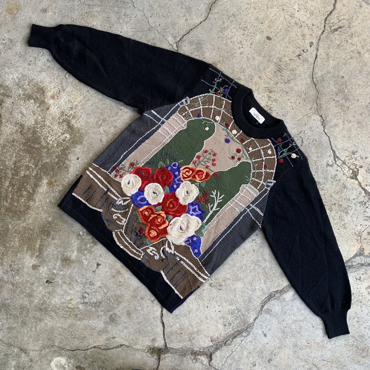 Japanese Brand Sun Olympus vintage art flower sweatshirt Size L / US 10 / IT 46 - 5 Thumbnail