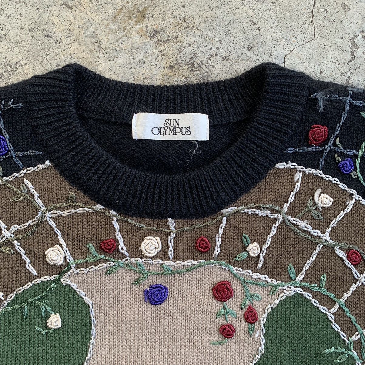 Japanese Brand Sun Olympus vintage art flower sweatshirt Size L / US 10 / IT 46 - 12 Thumbnail