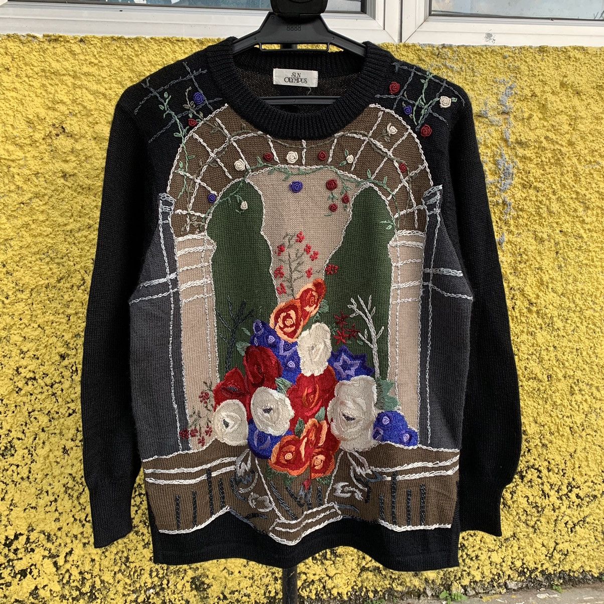 Japanese Brand Sun Olympus vintage art flower sweatshirt Size L / US 10 / IT 46 - 1 Thumbnail