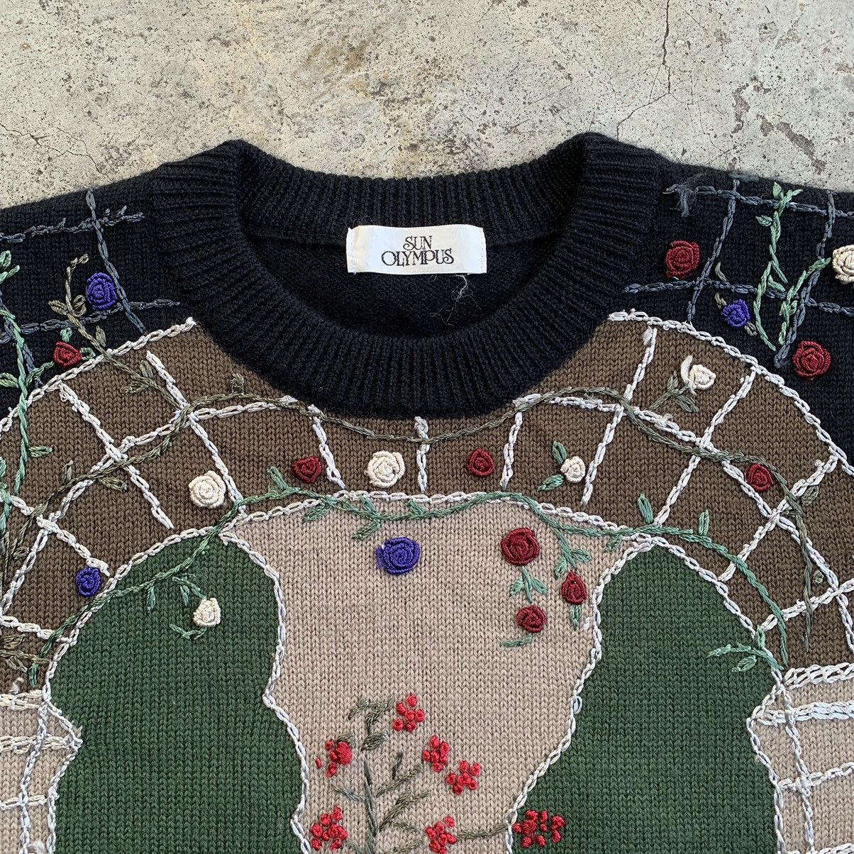 Japanese Brand Sun Olympus vintage art flower sweatshirt Size L / US 10 / IT 46 - 9 Thumbnail