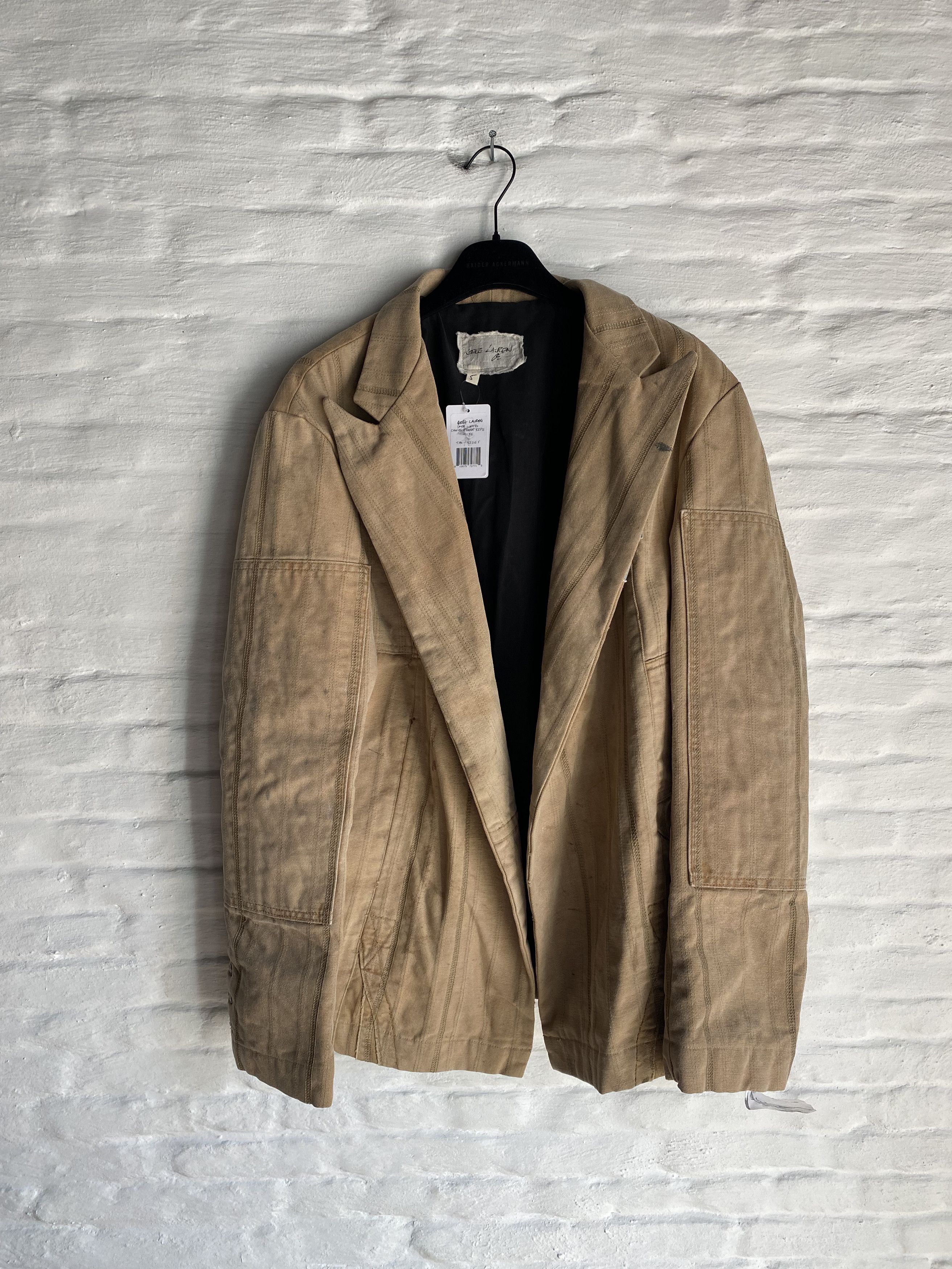 Image of 5000$ Rtp Greg Laurent Canvas Jackets Size 5 in Beige, Men's