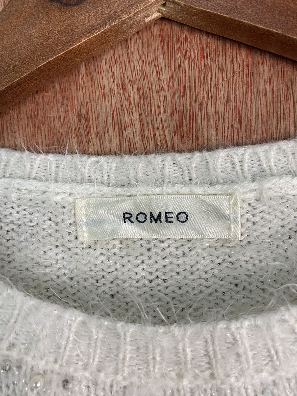 Homespun Knitwear × Japanese Brand DL Romeo White Shag Shaggy Fur Mohair Knitwear #B612 Size L / US 10 / IT 46 - 9 Thumbnail