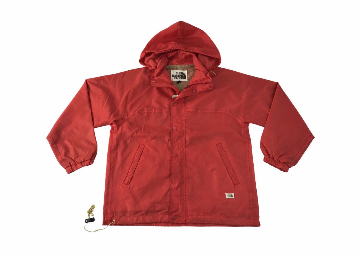 The North Face Windbreaker Red Jacket Zipper Nylon Inner - Main Image