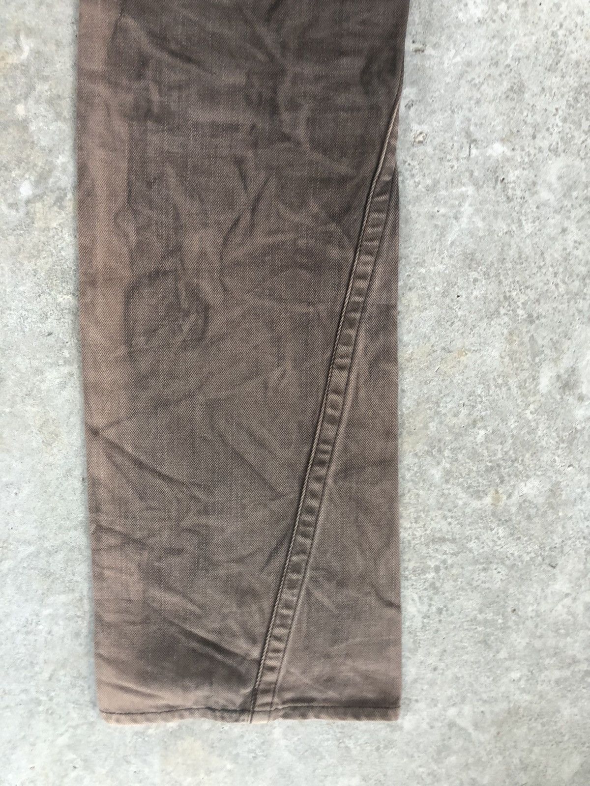 Nicole Club Nicole Club Flared Jeans Snake Skin Leather Distressed Size US 30 / EU 46 - 9 Thumbnail