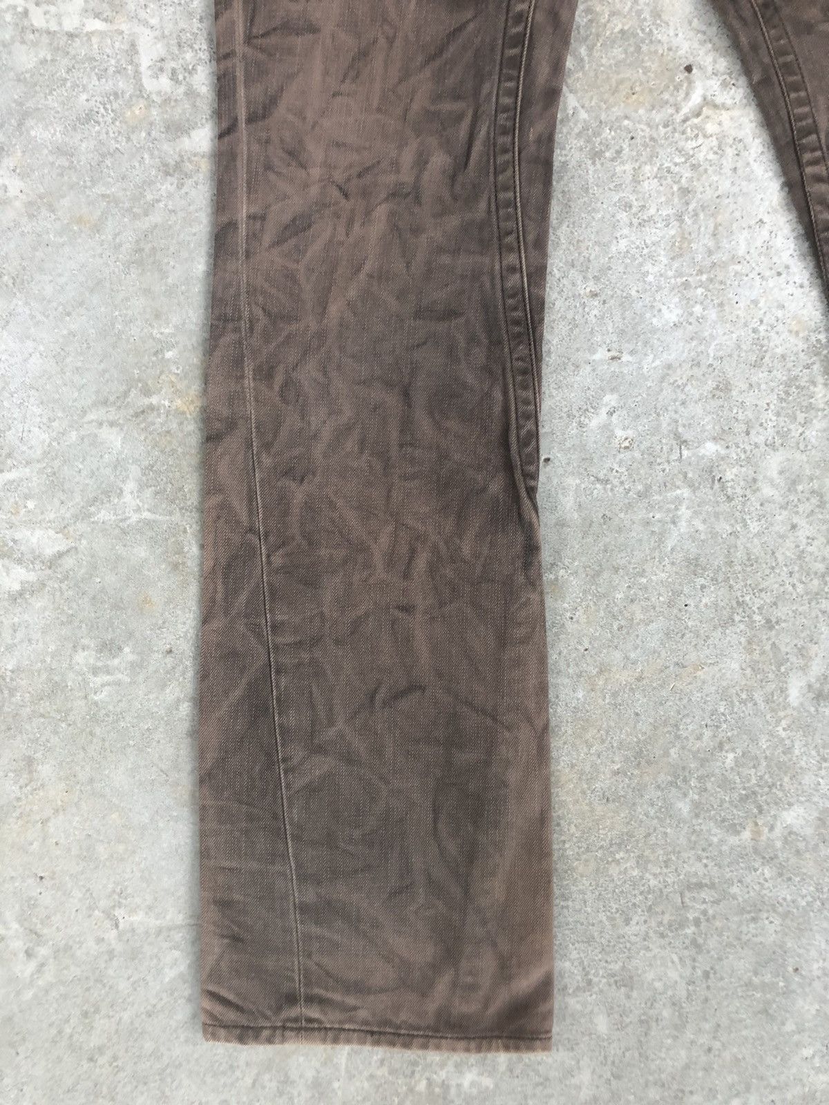 Nicole Club Nicole Club Flared Jeans Snake Skin Leather Distressed Size US 30 / EU 46 - 6 Thumbnail